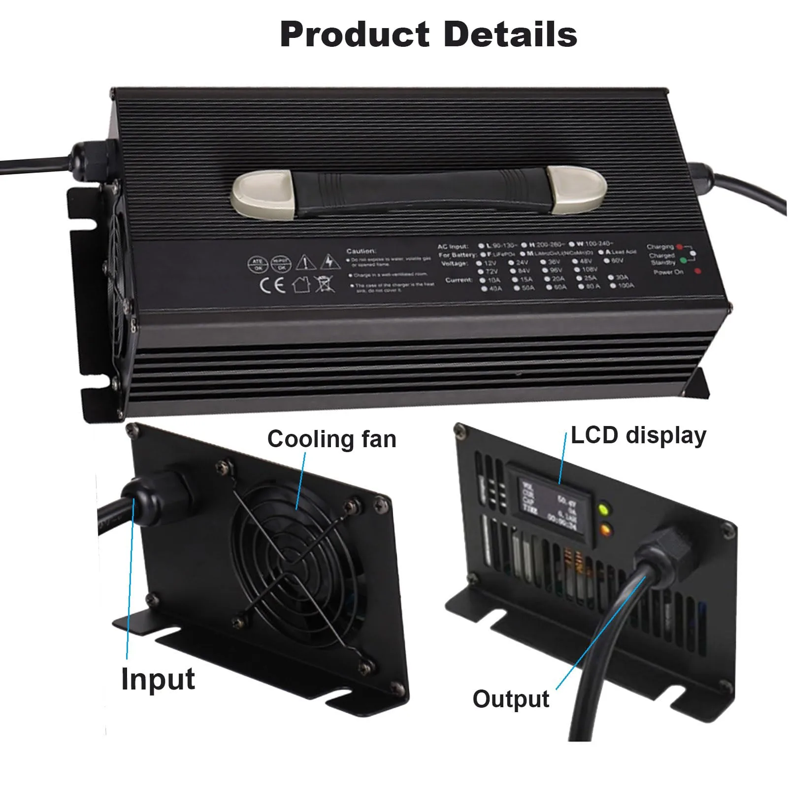 SFKLYU 36V 30A Golf Cart Battery Charger image 4