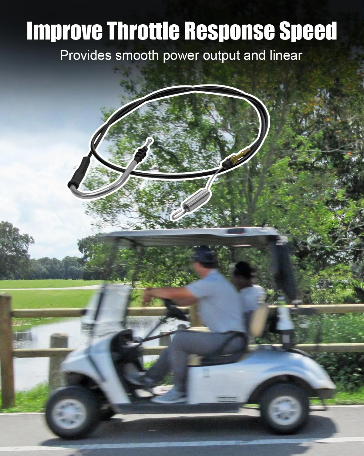 HUFEWU Accelerator Throttle Cable for E-Z-GO TXT 2010-2025 image 2