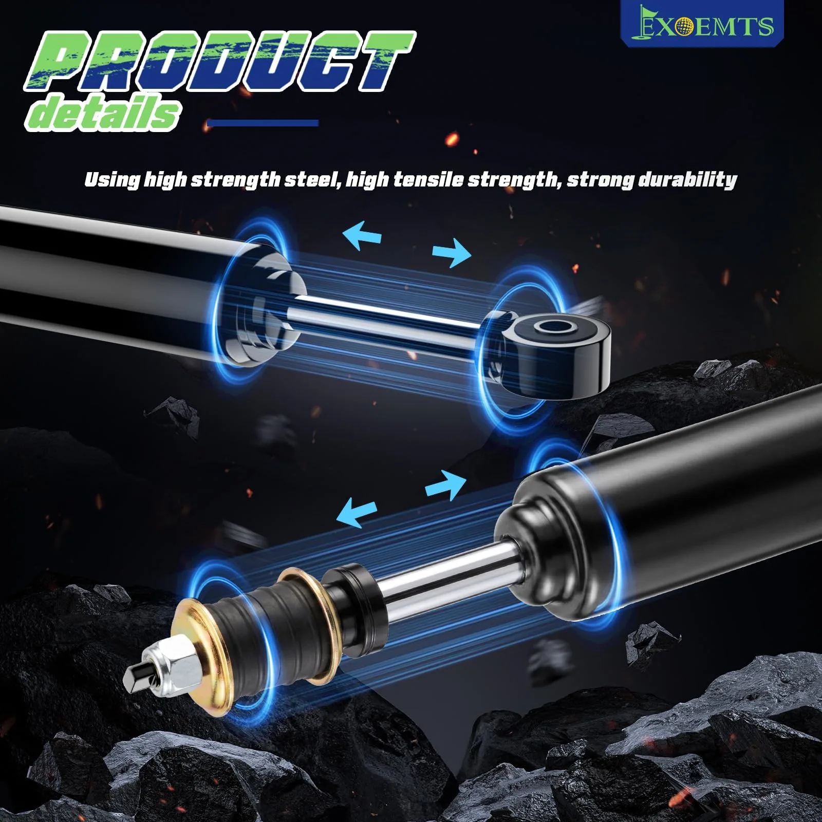EXOEMTS Club Car DS and Precedent Shock Absorber Set image 3