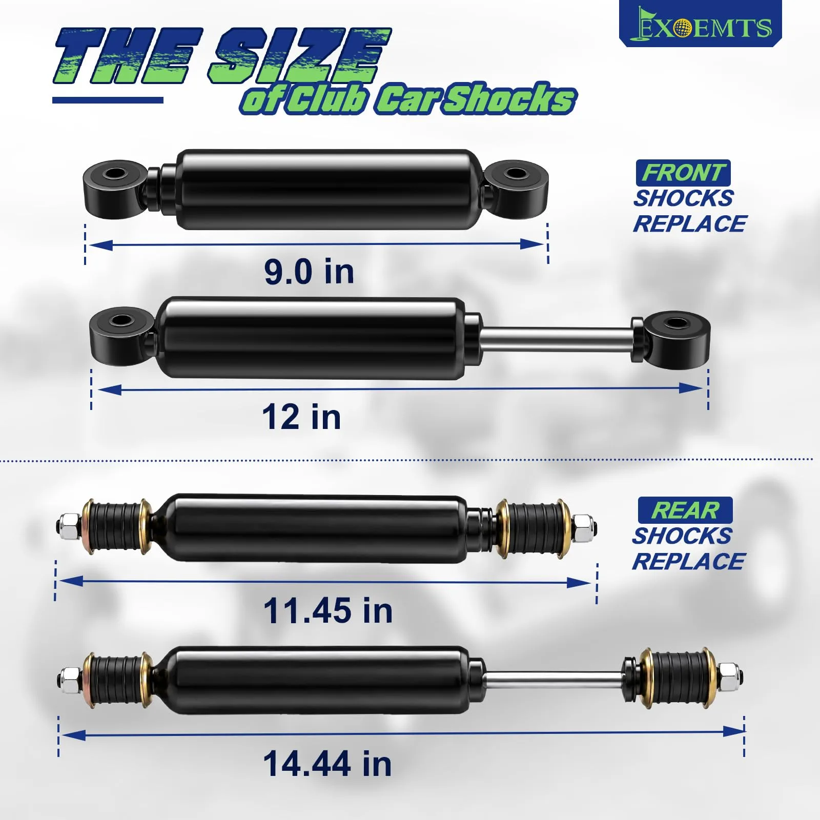 EXOEMTS Club Car DS and Precedent Shock Absorber Set image 4