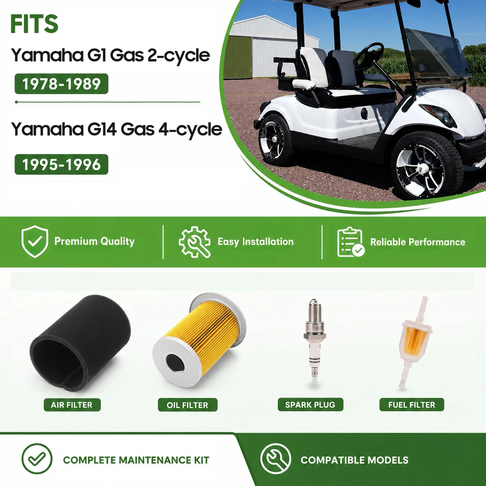 10L0L Tune-Up Kit for Yamaha G1 and G14 Gas Golf Carts image 3