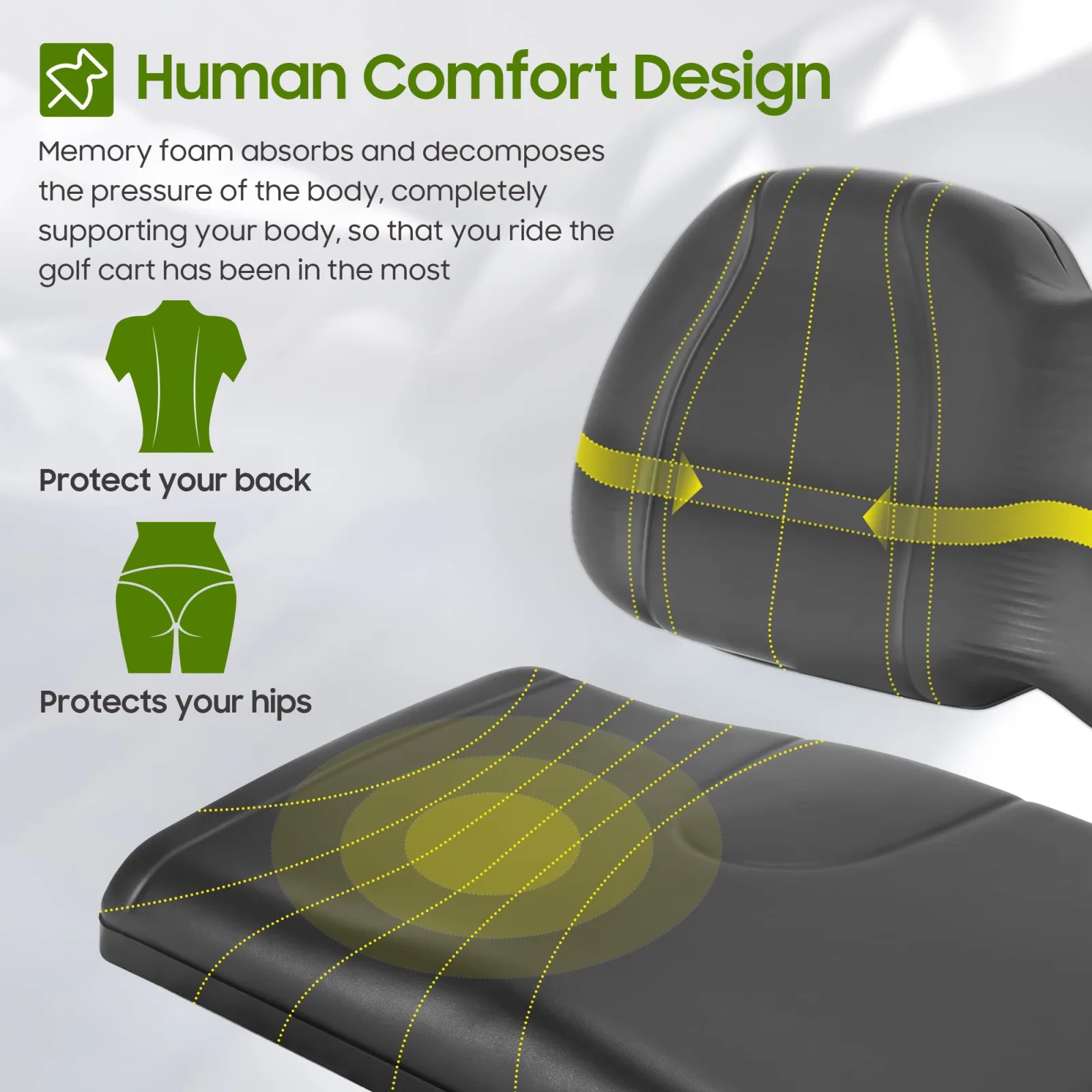 10L0L Front Seat Assembly for Club Car Precedent 2004-2011 image 3