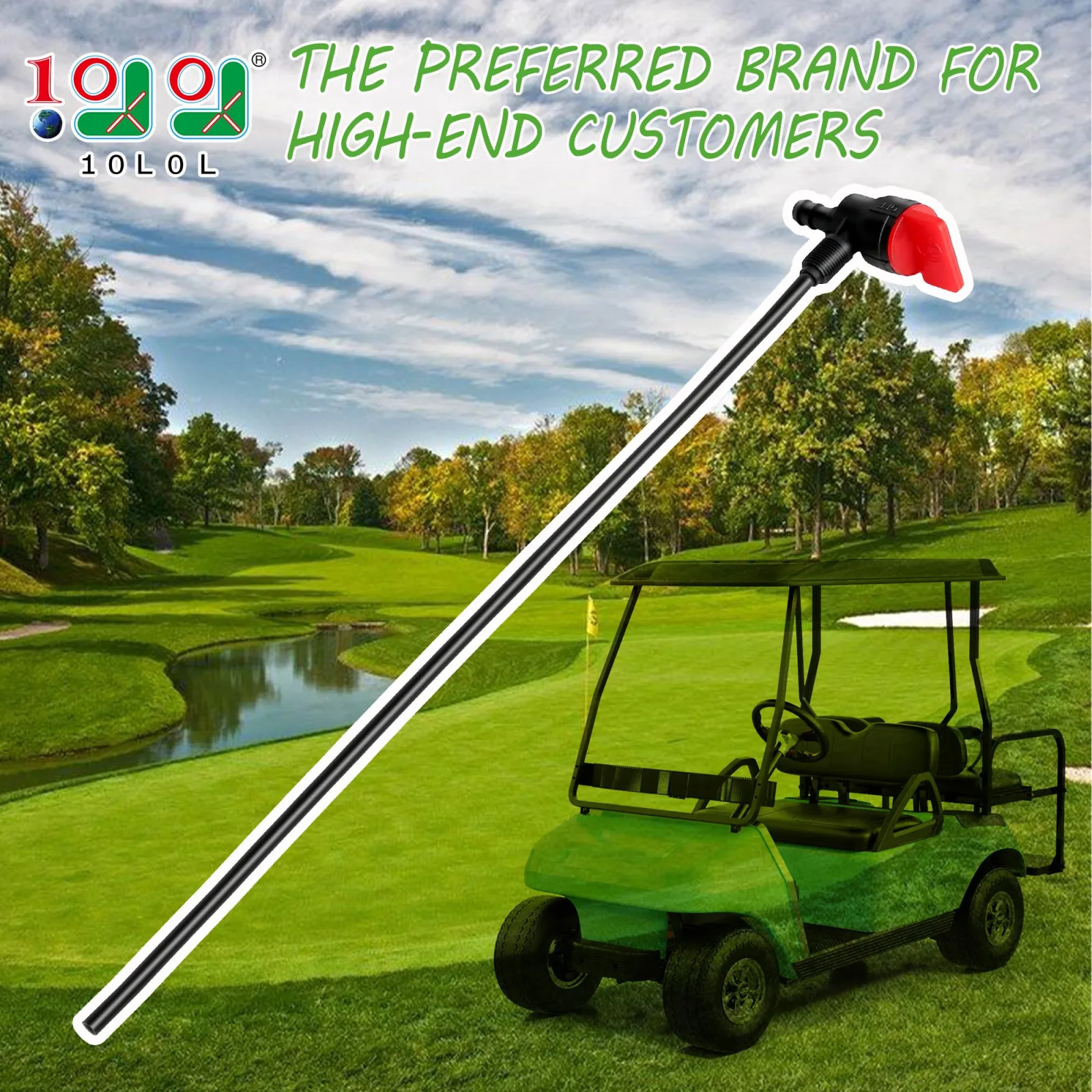 10L0L Fuel Pickup Tube for Club Car DS and Precedent Gas Carts image 2
