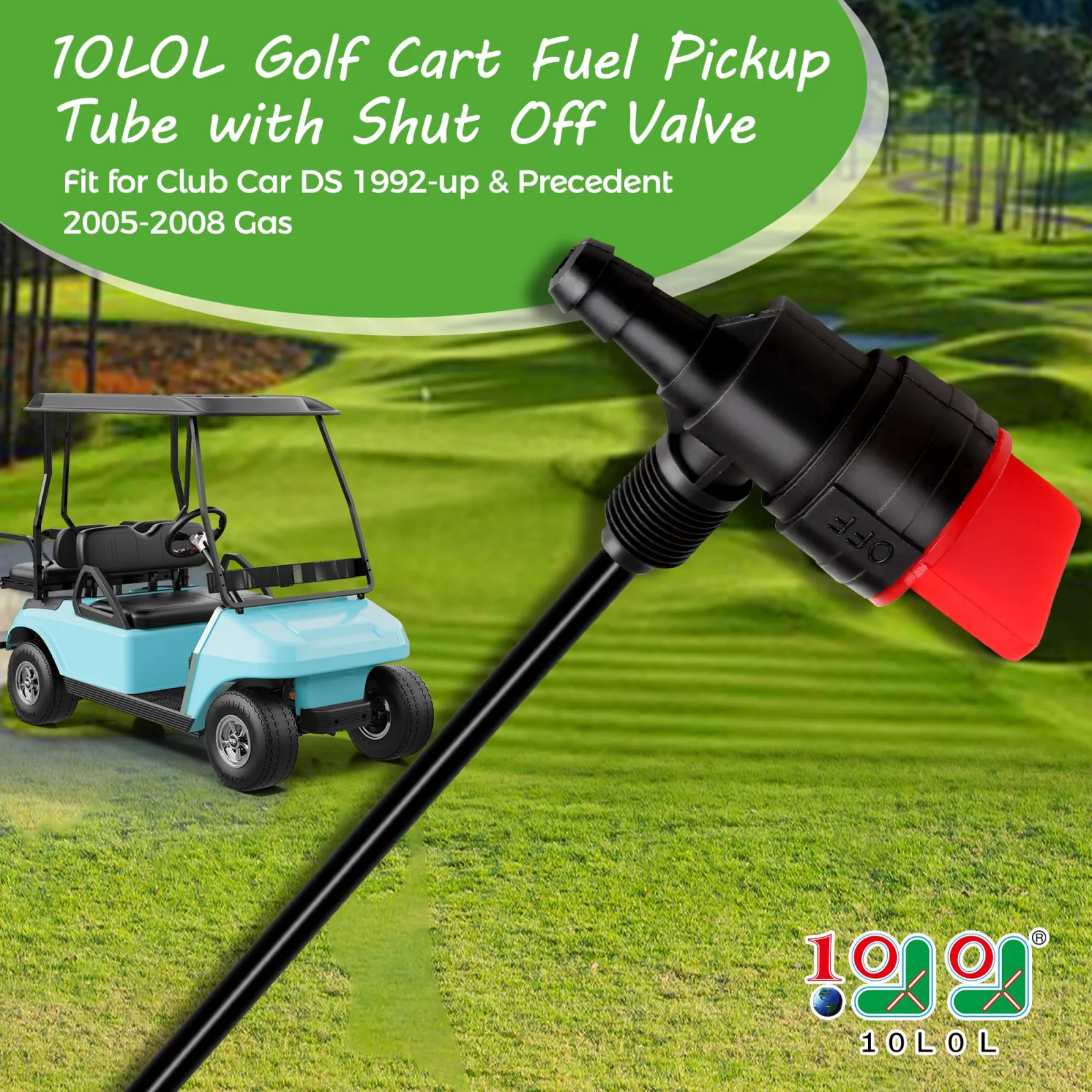 10L0L Fuel Pickup Tube for Club Car DS and Precedent Gas Carts image 3