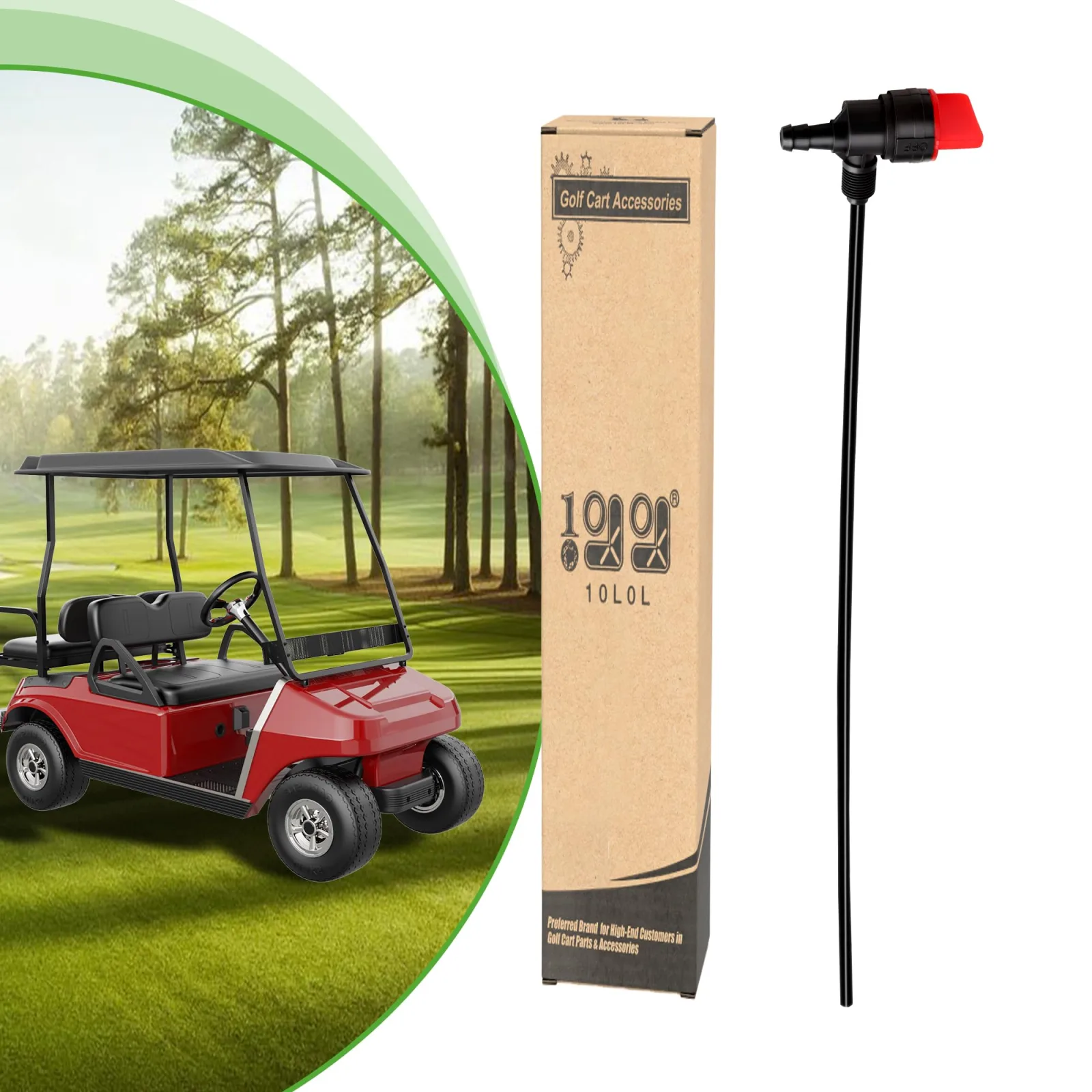 10L0L Fuel Pickup Tube for Club Car DS and Precedent Gas Carts