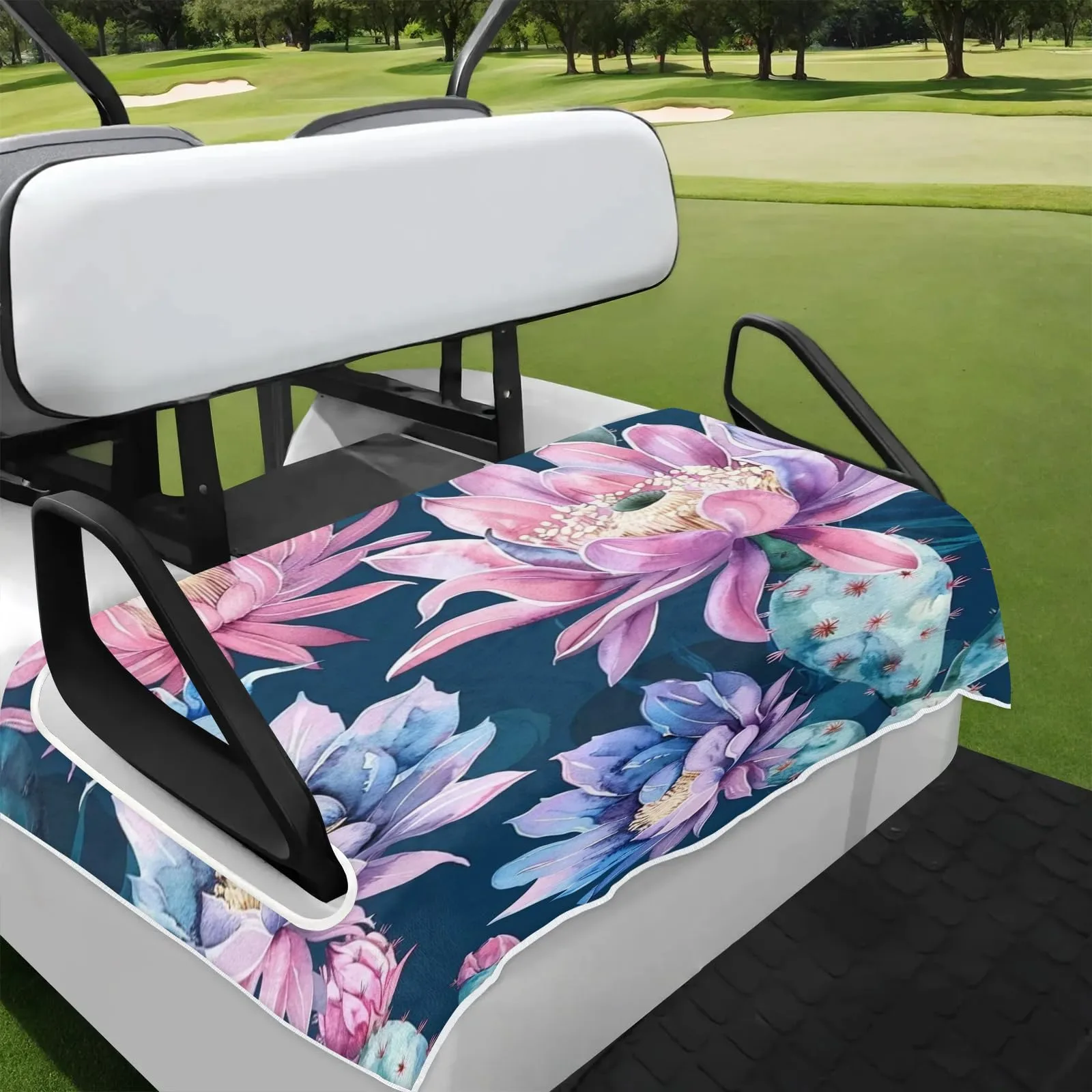 Tiveruda Tropical Cactus 51" x 31" Universal Golf Cart Seat Cover