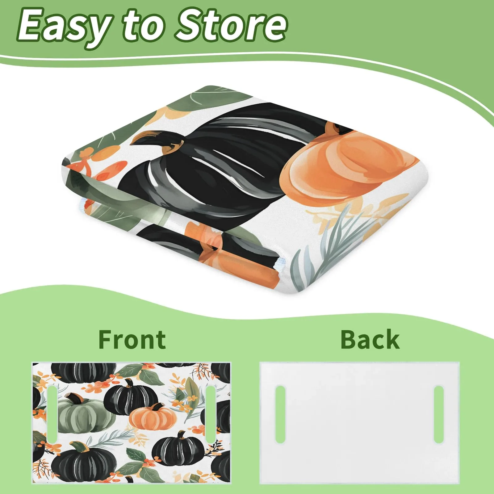 Tiveruda Pumpkin Halloween Golf Cart Seat Cover image 4