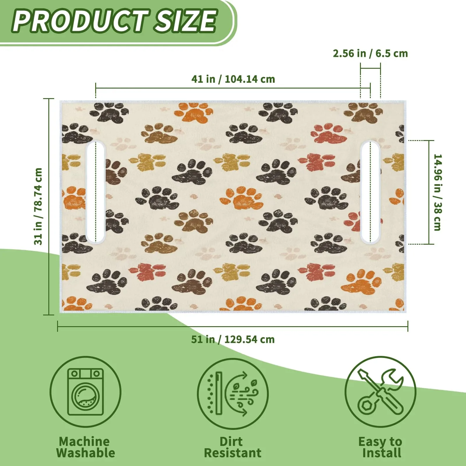 Tiveruda Golf Cart Seat Cover for Double Seats, 51 x 31 in image 2