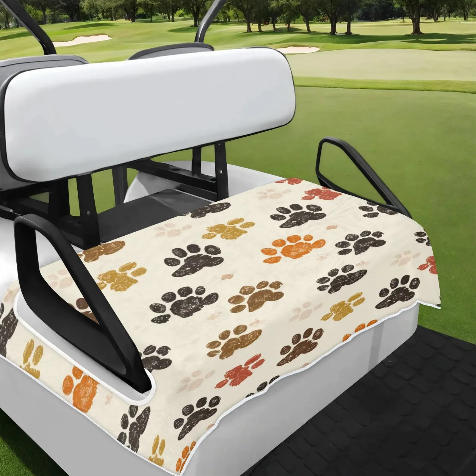 Tiveruda Golf Cart Seat Cover for Double Seats, 51 x 31 in