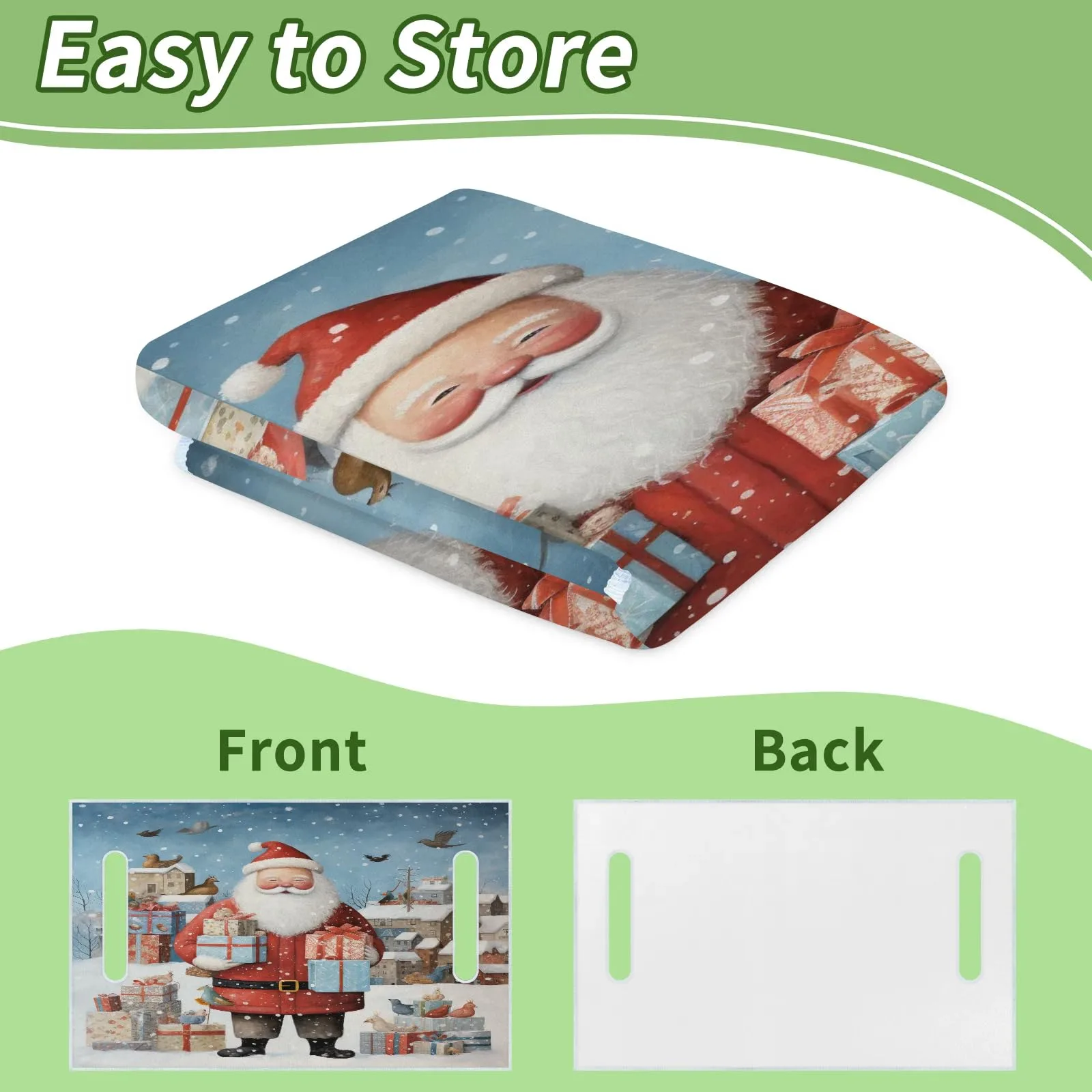 Tiveruda Santa Claus Golf Cart Seat Cover Blanket image 4