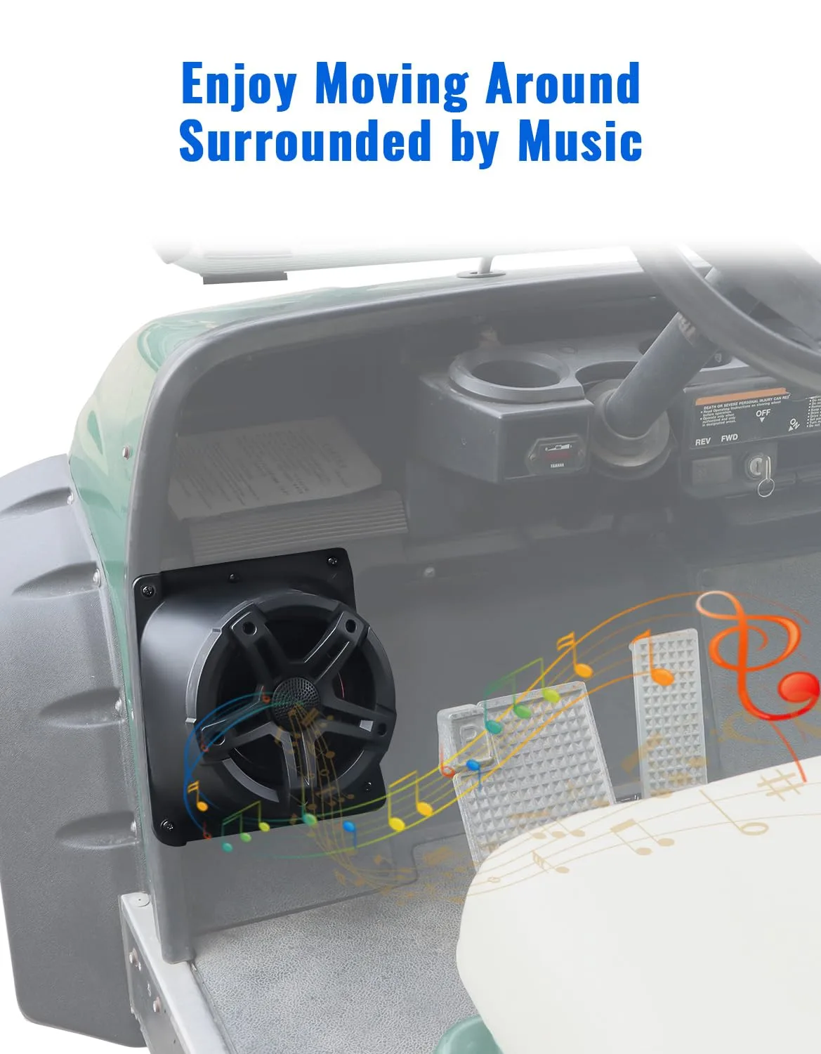 LUXEMOTO Speaker Pods for Yamaha G14-G22 Golf Carts image 3