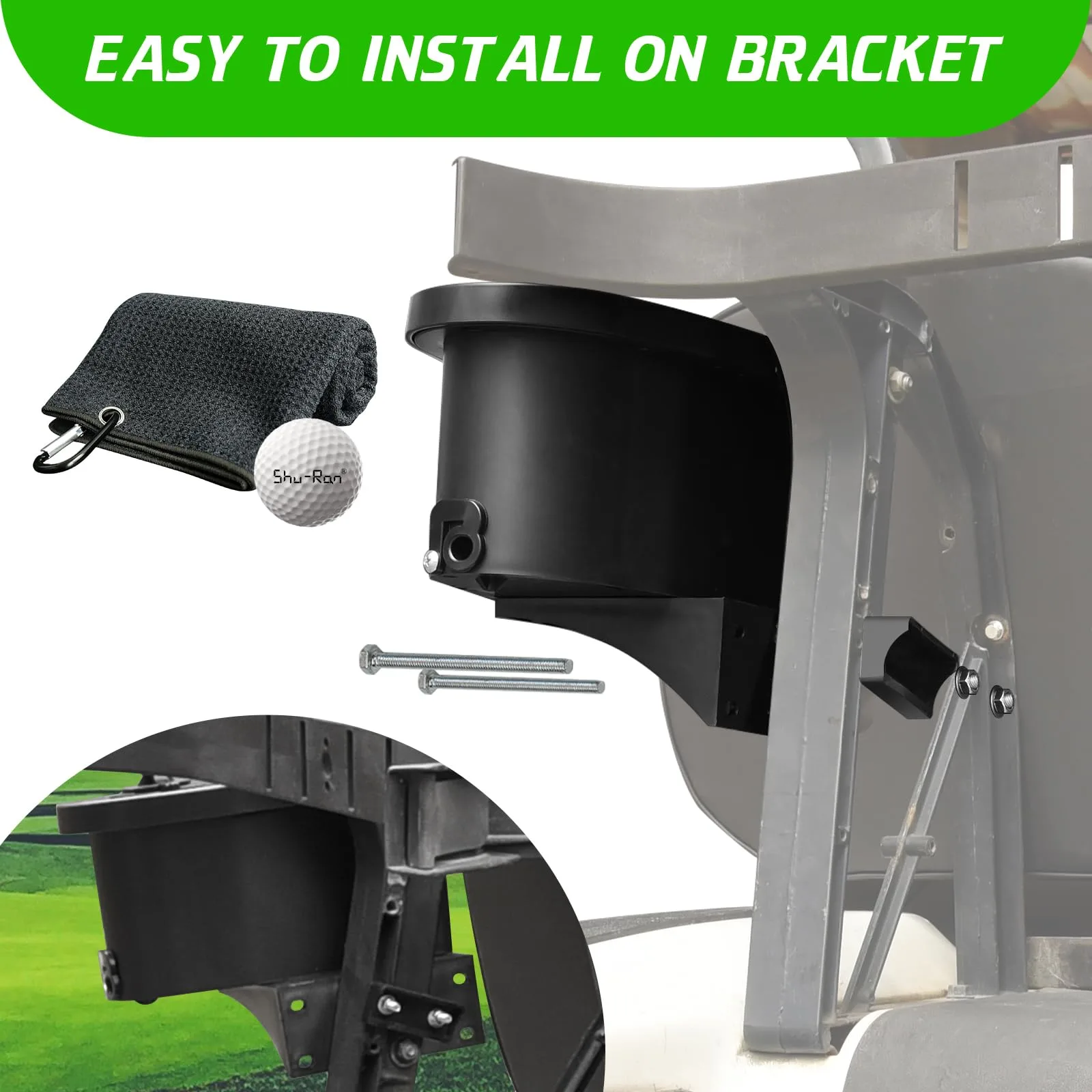 Shu-Ran GBW-04 Golf Cart Ball and Club Washer image 3