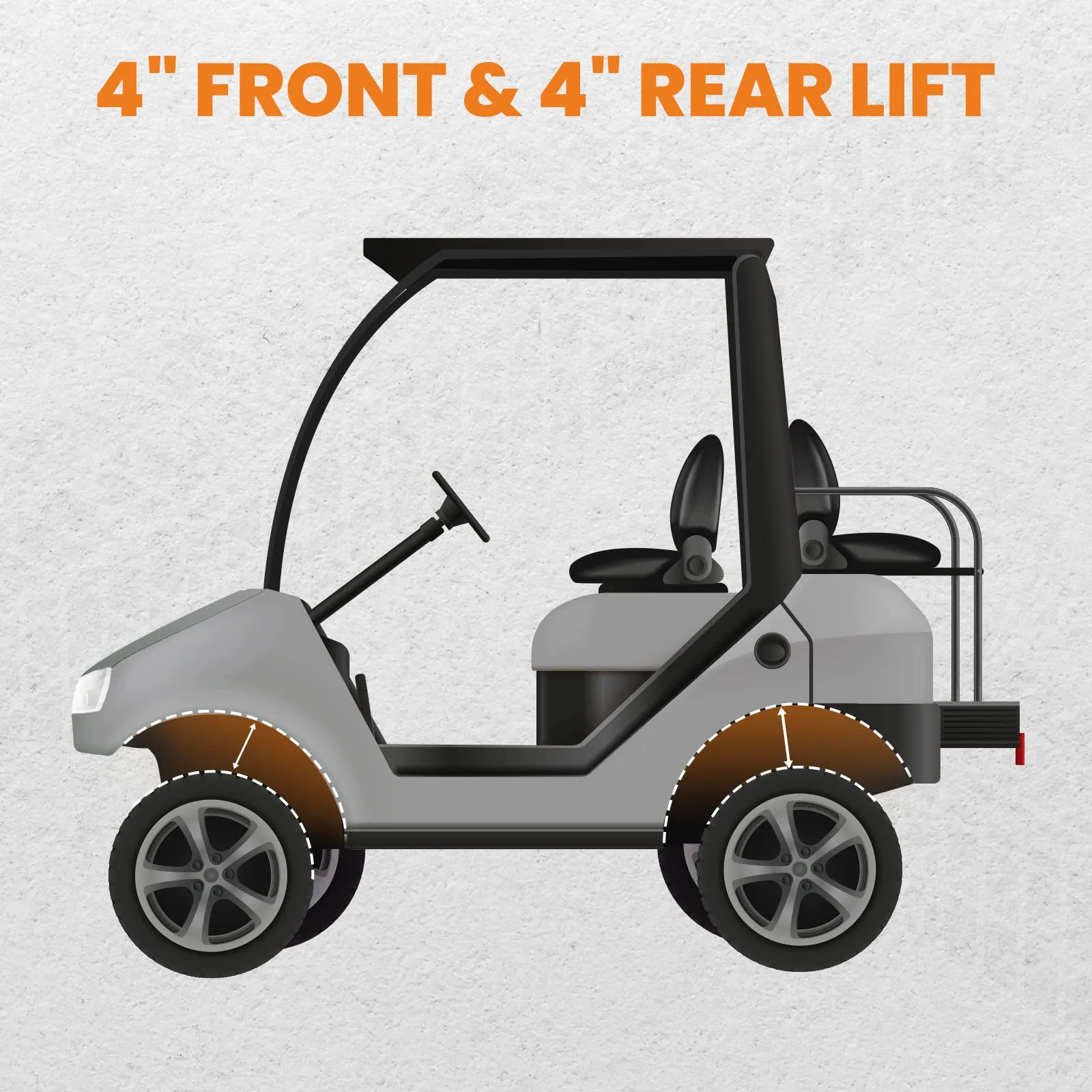 maXpeedingrods 4-Inch Lift Kit for Yamaha G2/G9 image 3