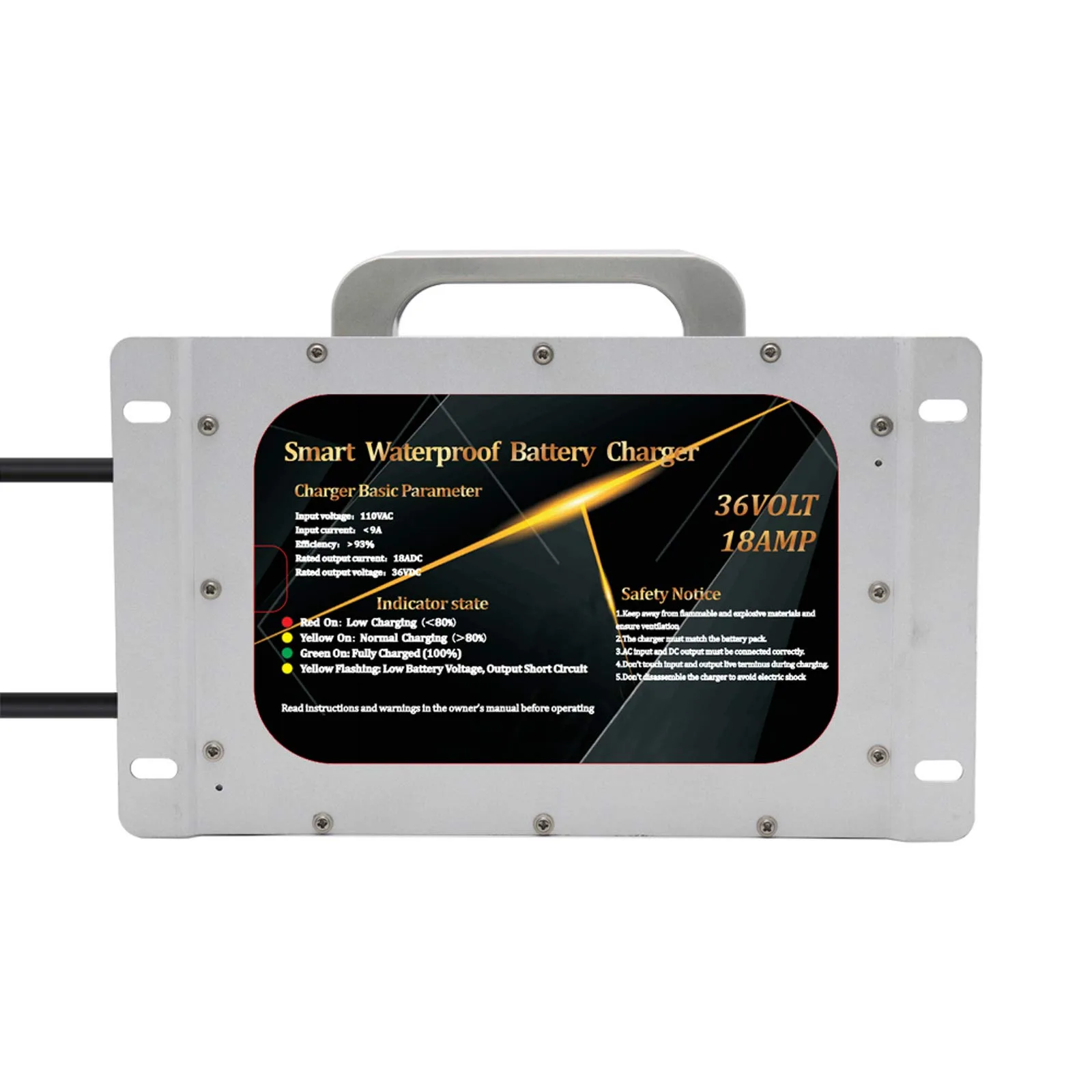 Abakoo 36V 18A Charger for E-Z-GO TXT Golf Carts image 4