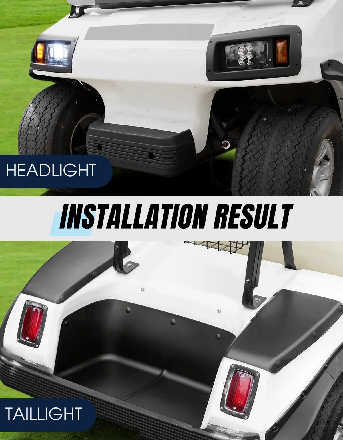Dacalo 12V Headlight & Taillight Kit for Club Car DS image 2