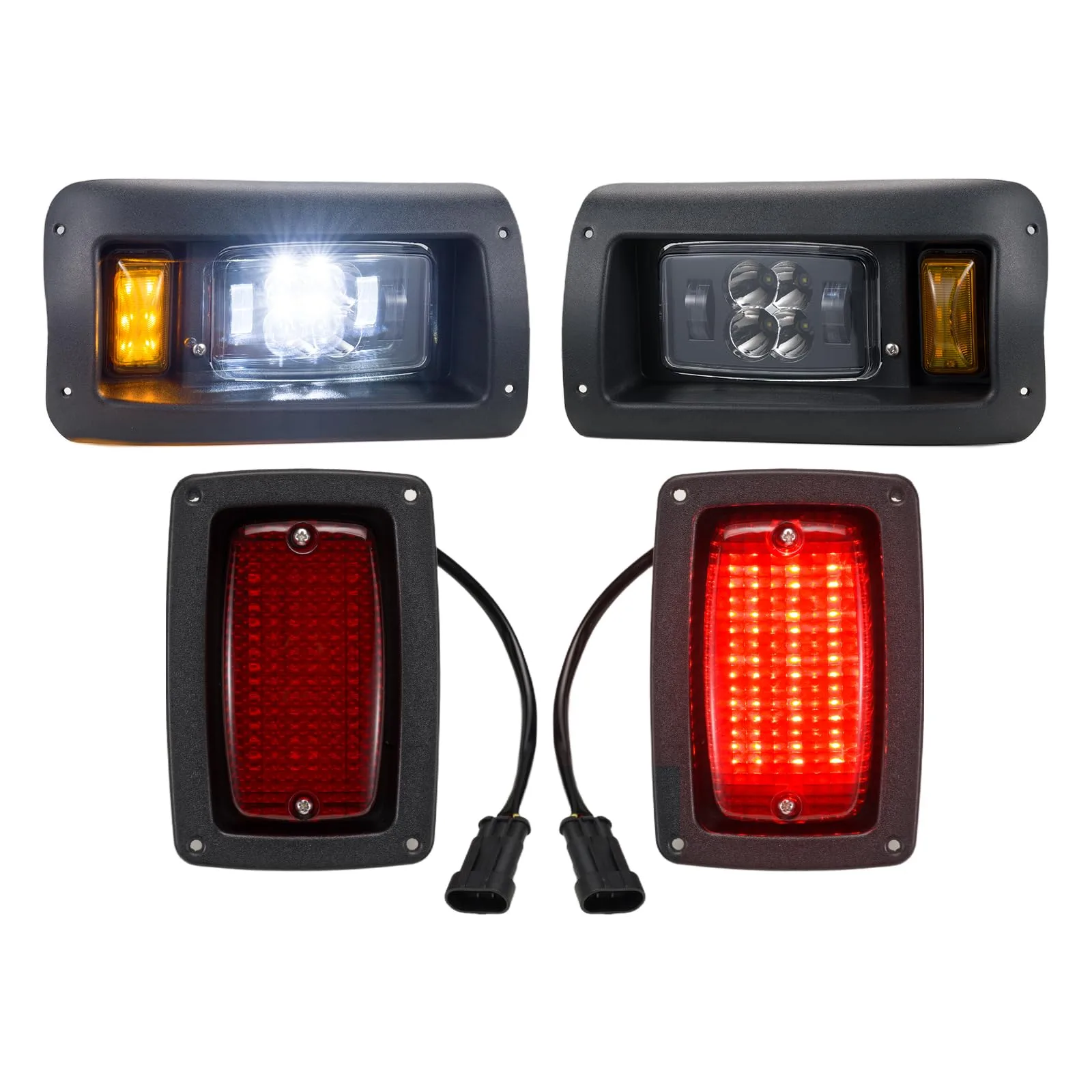Dacalo 12V Headlight & Taillight Kit for Club Car DS