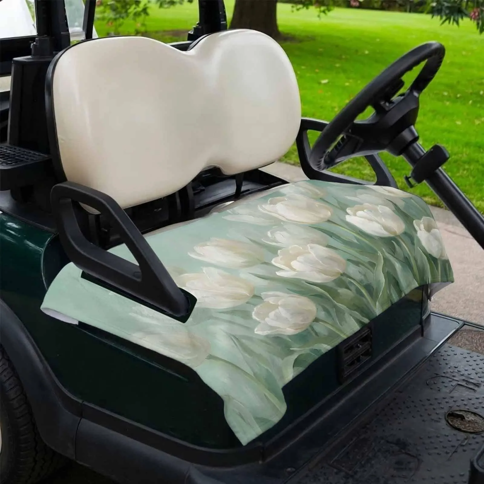 Trosturdspn Tulip Bouquet Golf Cart Seat Cover 51 x 31