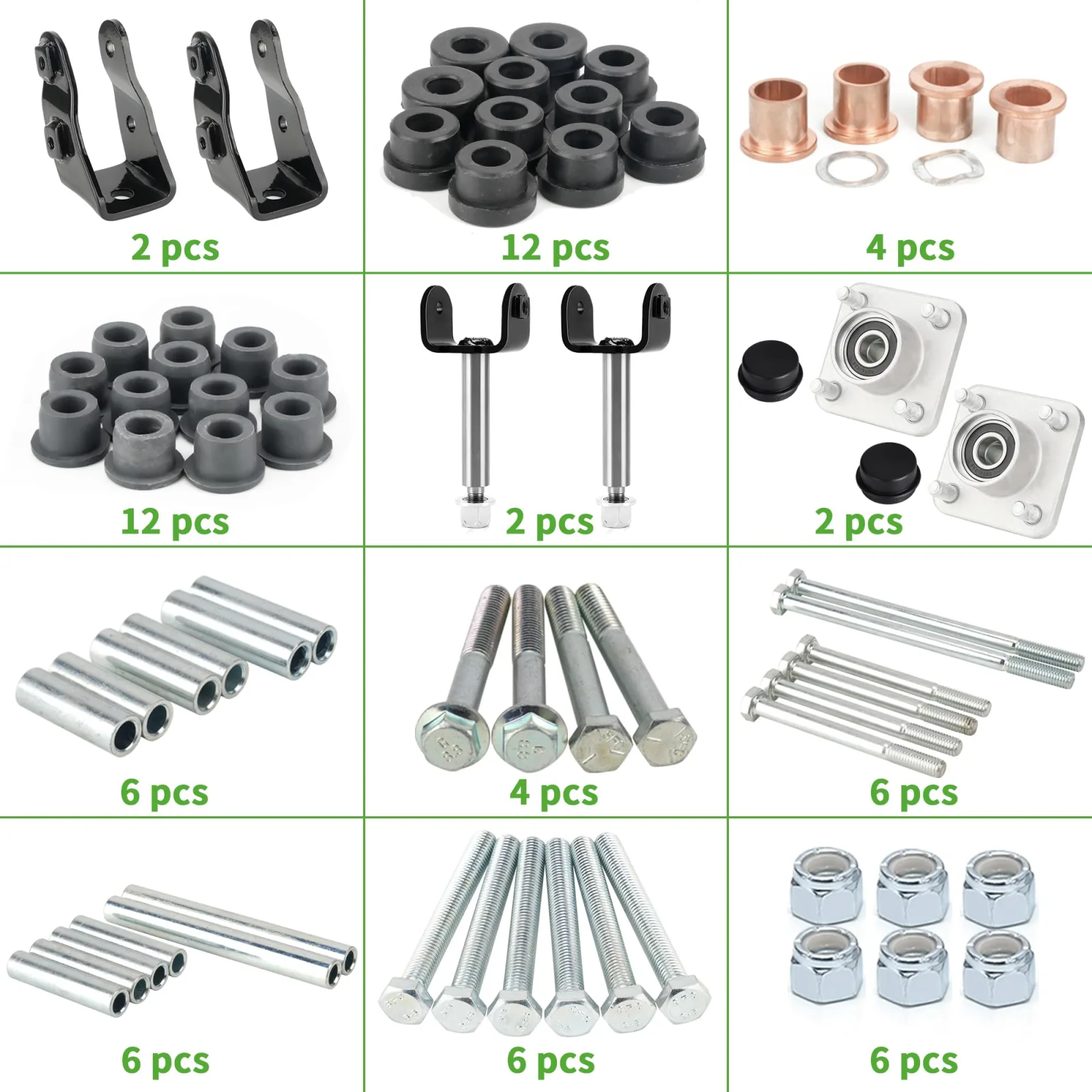 10L0L Club Car Precedent Front and Rear Repair Kit image 2