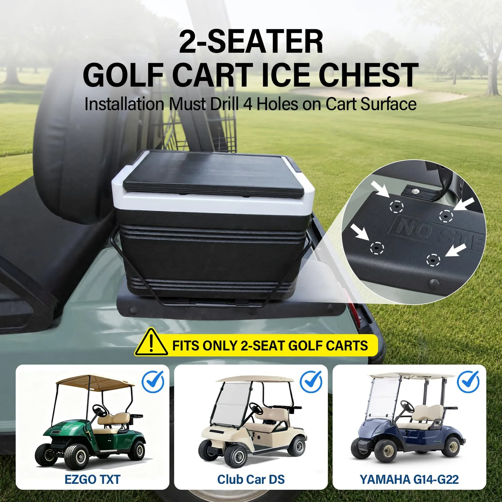 VYYOKMU Golf Cart Cooler for Club Car DS and E-Z-GO TXT image 2