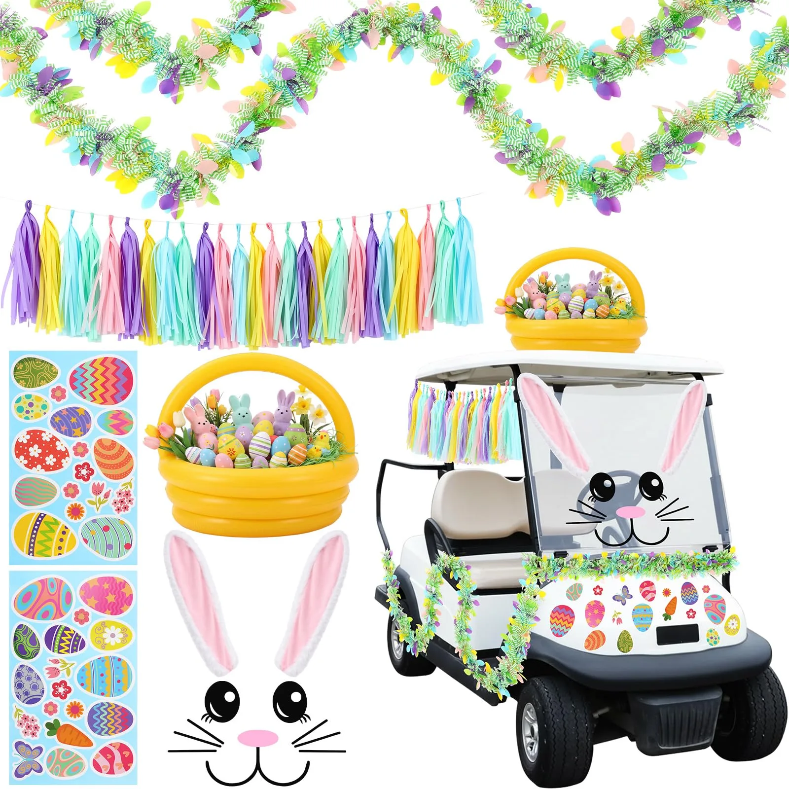 Soulchen Easter Golf Cart Decoration Kit XLN-Soulchen-6742