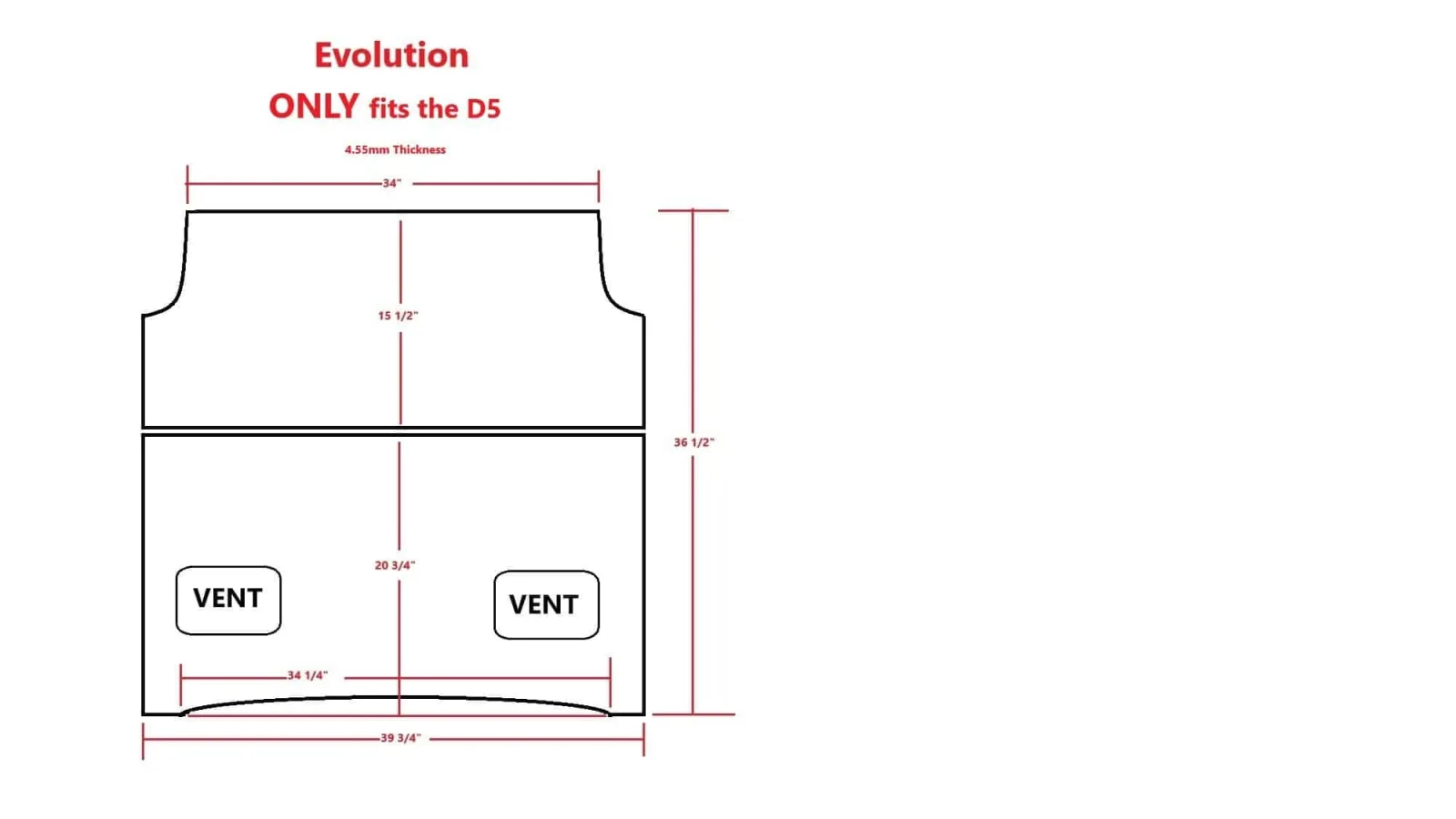 ACED Parts Tinted Foldable Windshield for Evolution D5 image 3