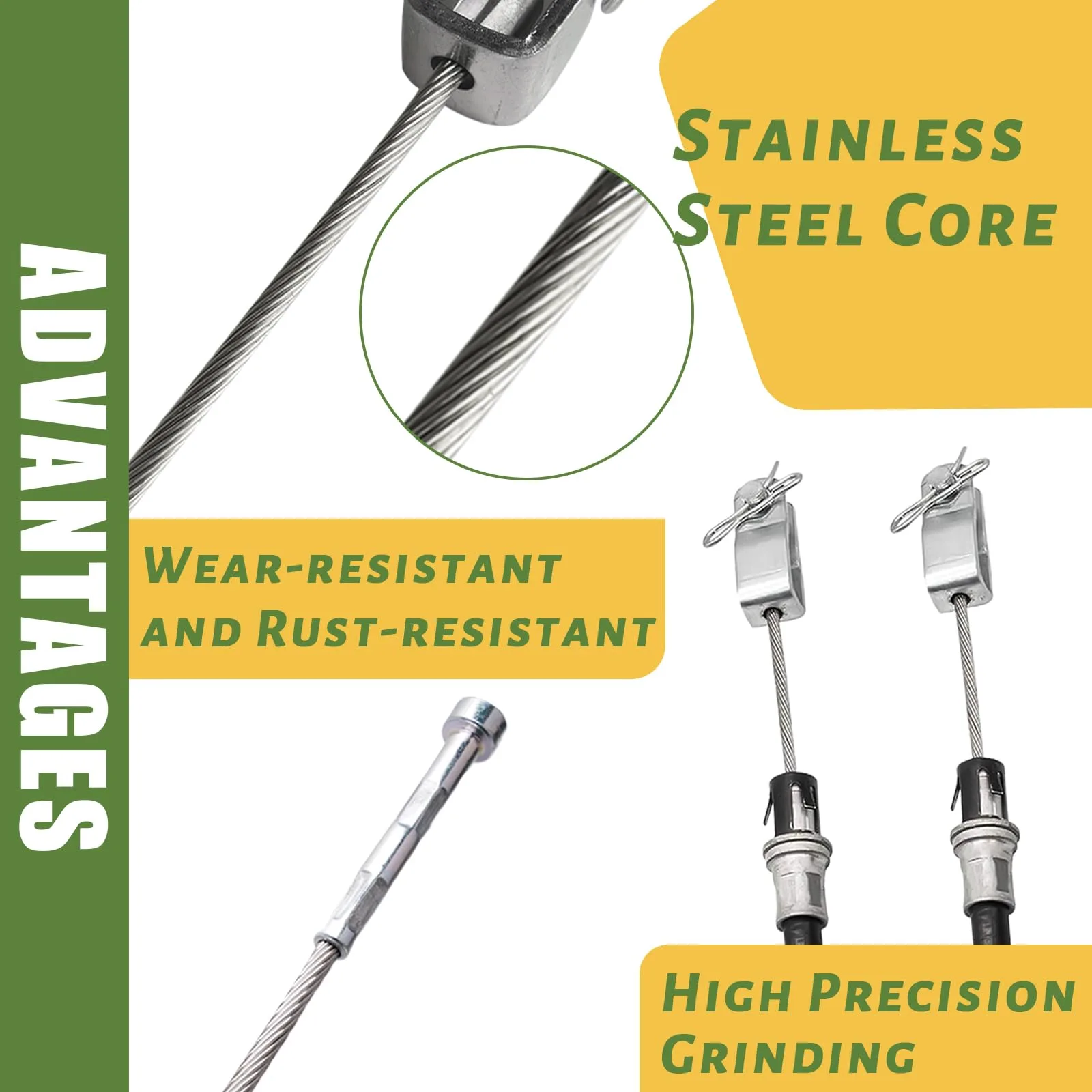 CLUBRALLY Brake Cable Set for Club Car Tempo & Precedent image 3