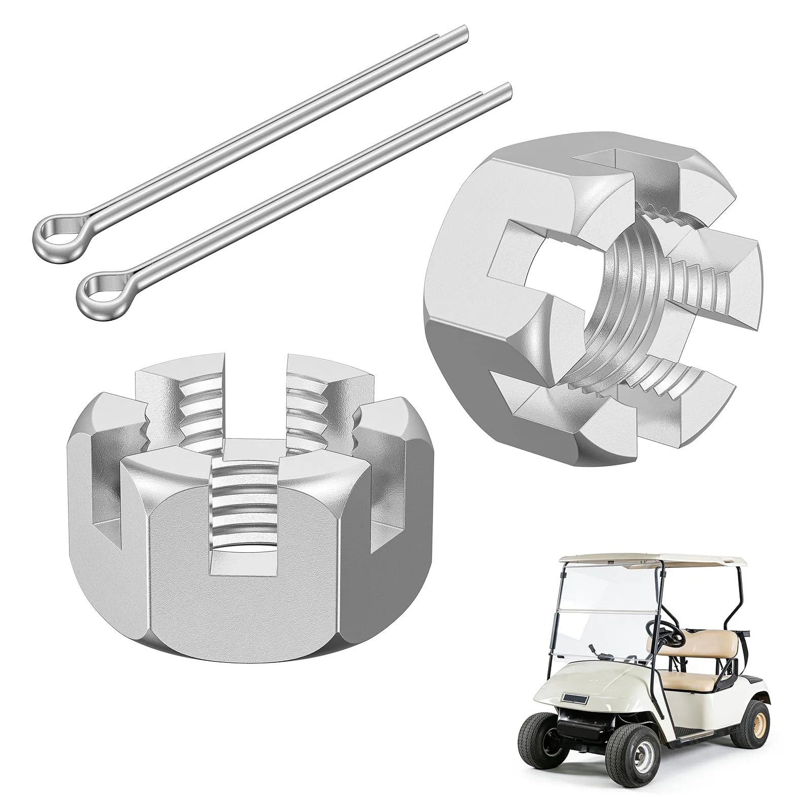FIXHAWK EZ-GO TXT Slotted Nut & Pin Kit — 5/8-1815483-G1