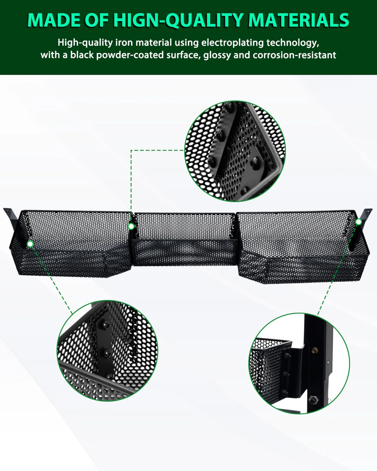 POKIAUTO Front Storage Basket for E-Z-GO RXV 2008+ image 4