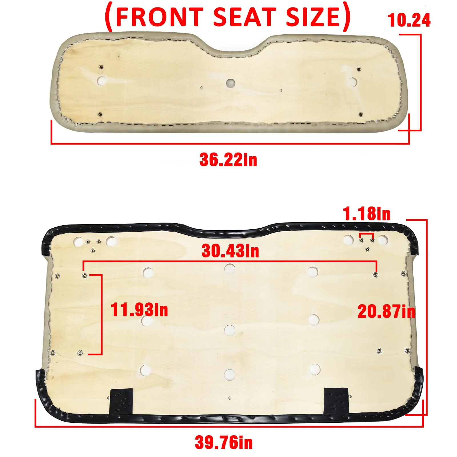HEOHOU Golf Cart Front and Rear Seat Cushions image 4