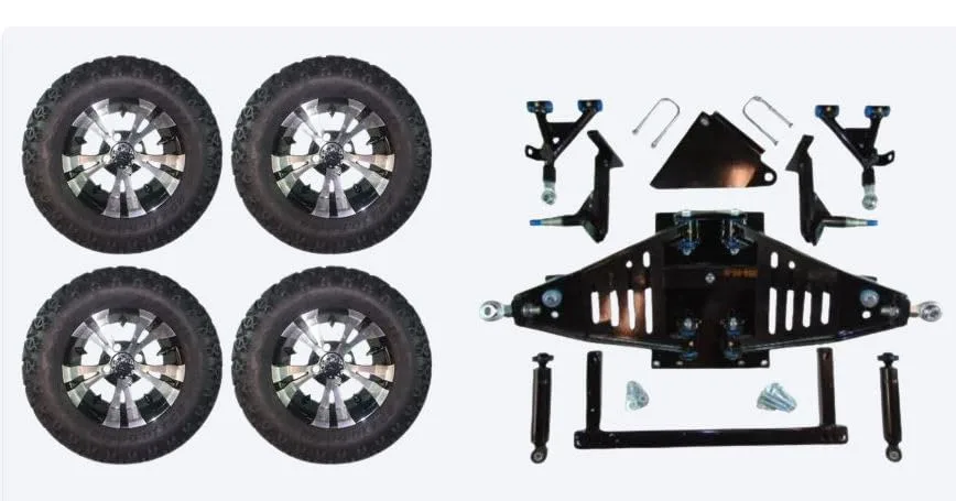 3G 6-Inch Lift Kit with 12-Inch Wheels for Yamaha Drive II