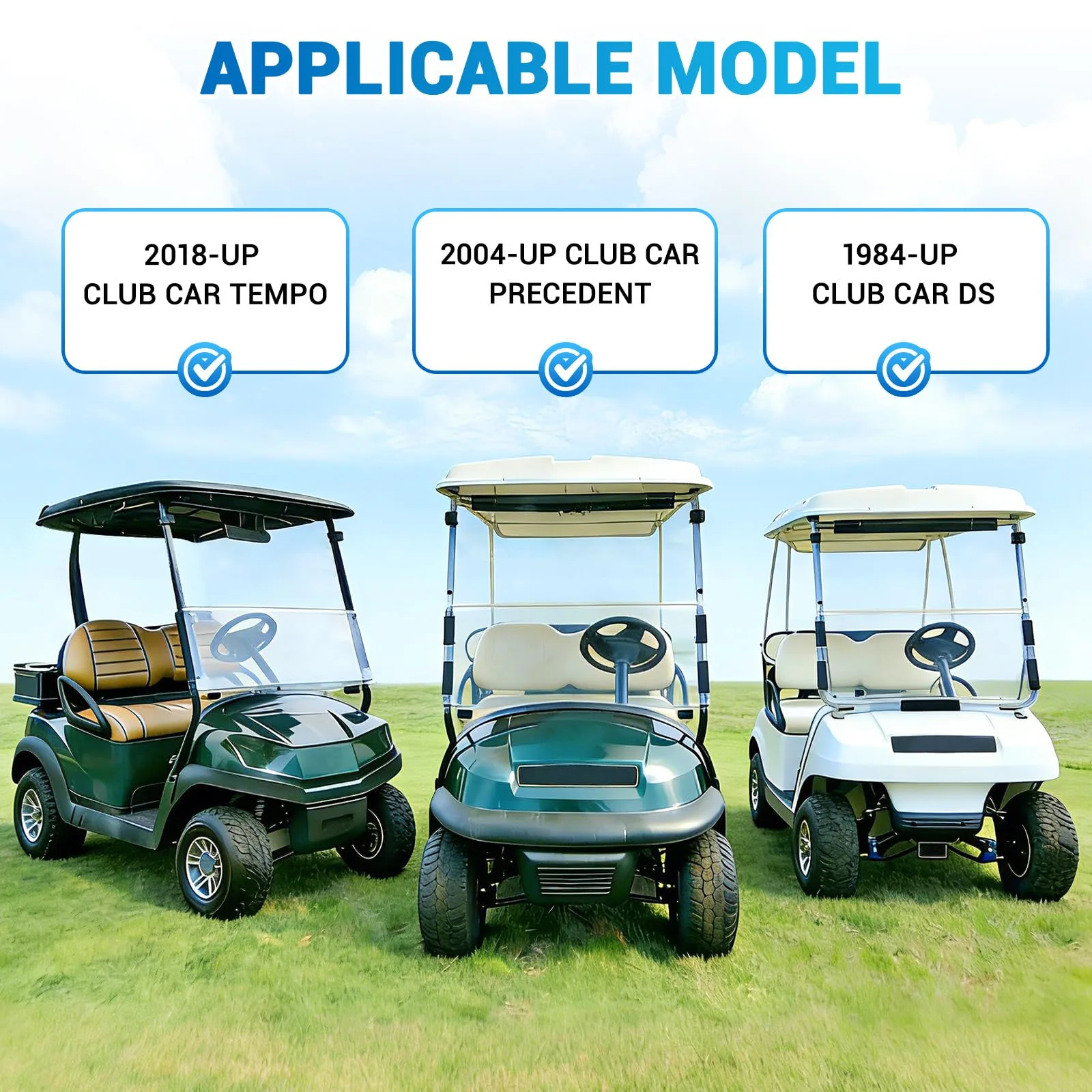 CartClan CT-0201 Club Car Golf Cart Ignition Keys image 2