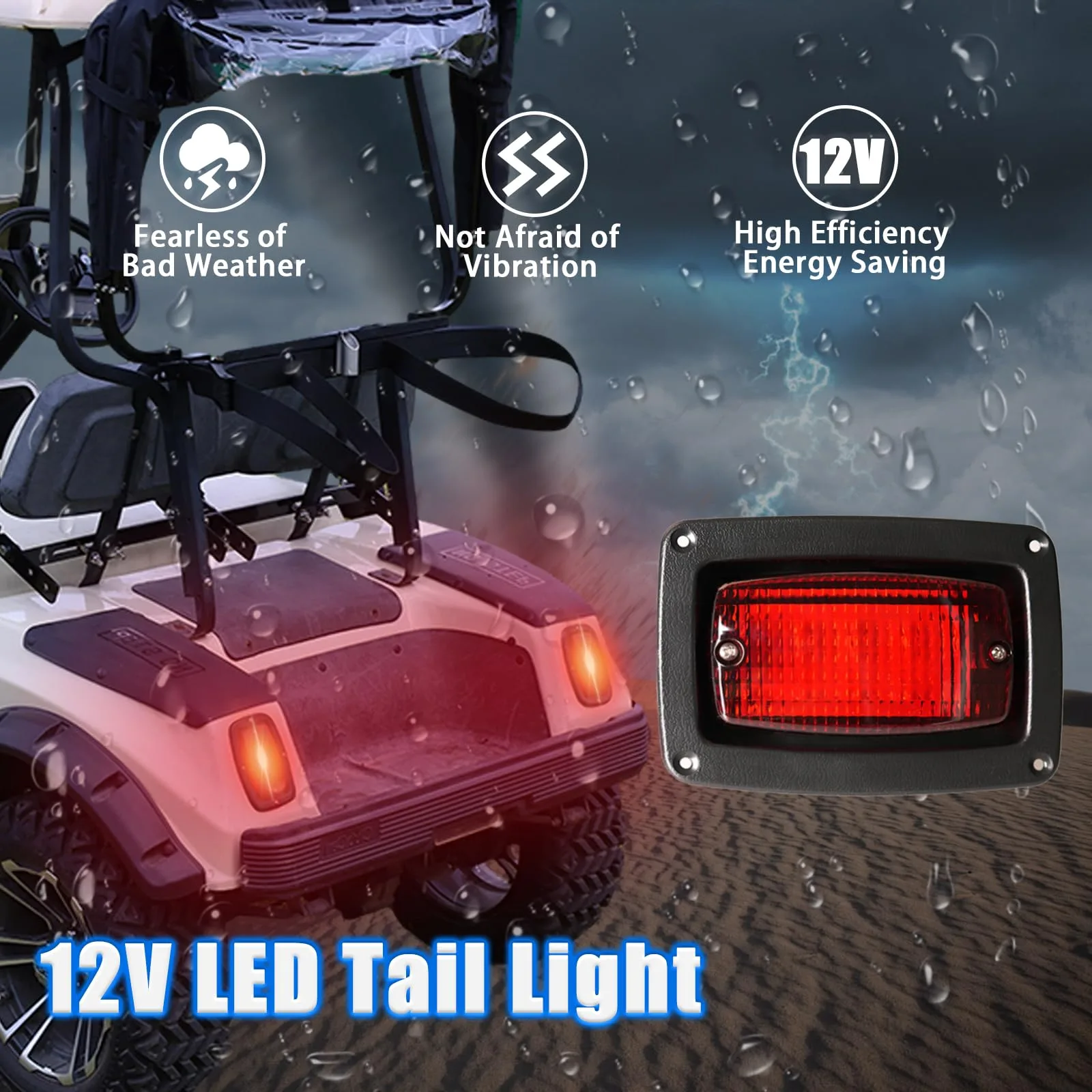 FIXHAWK FK-0083 LED Tail Light Kit for Club Car DS image 2