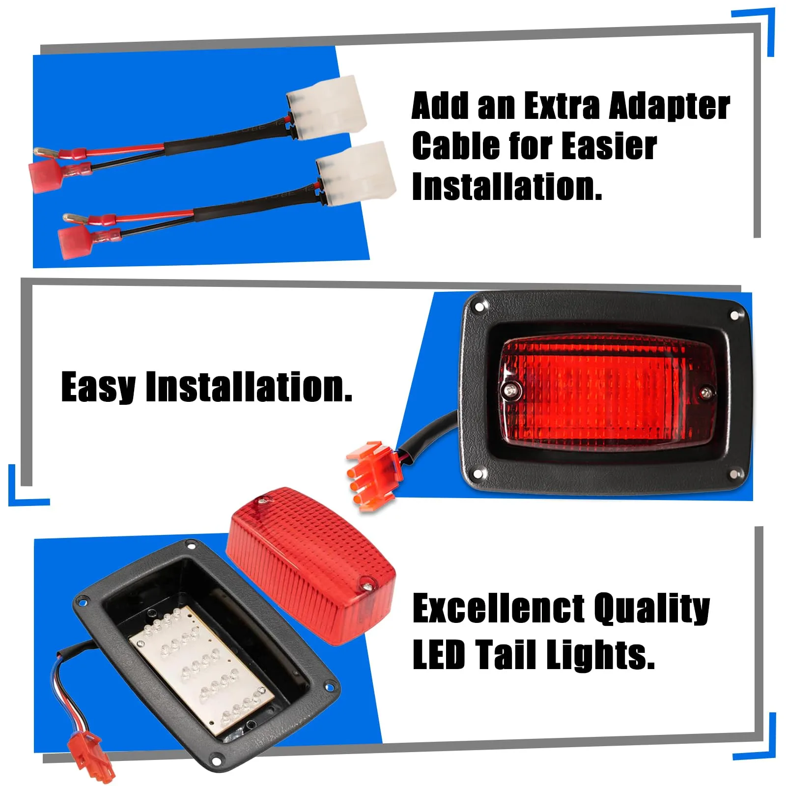 FIXHAWK FK-0083 LED Tail Light Kit for Club Car DS image 3