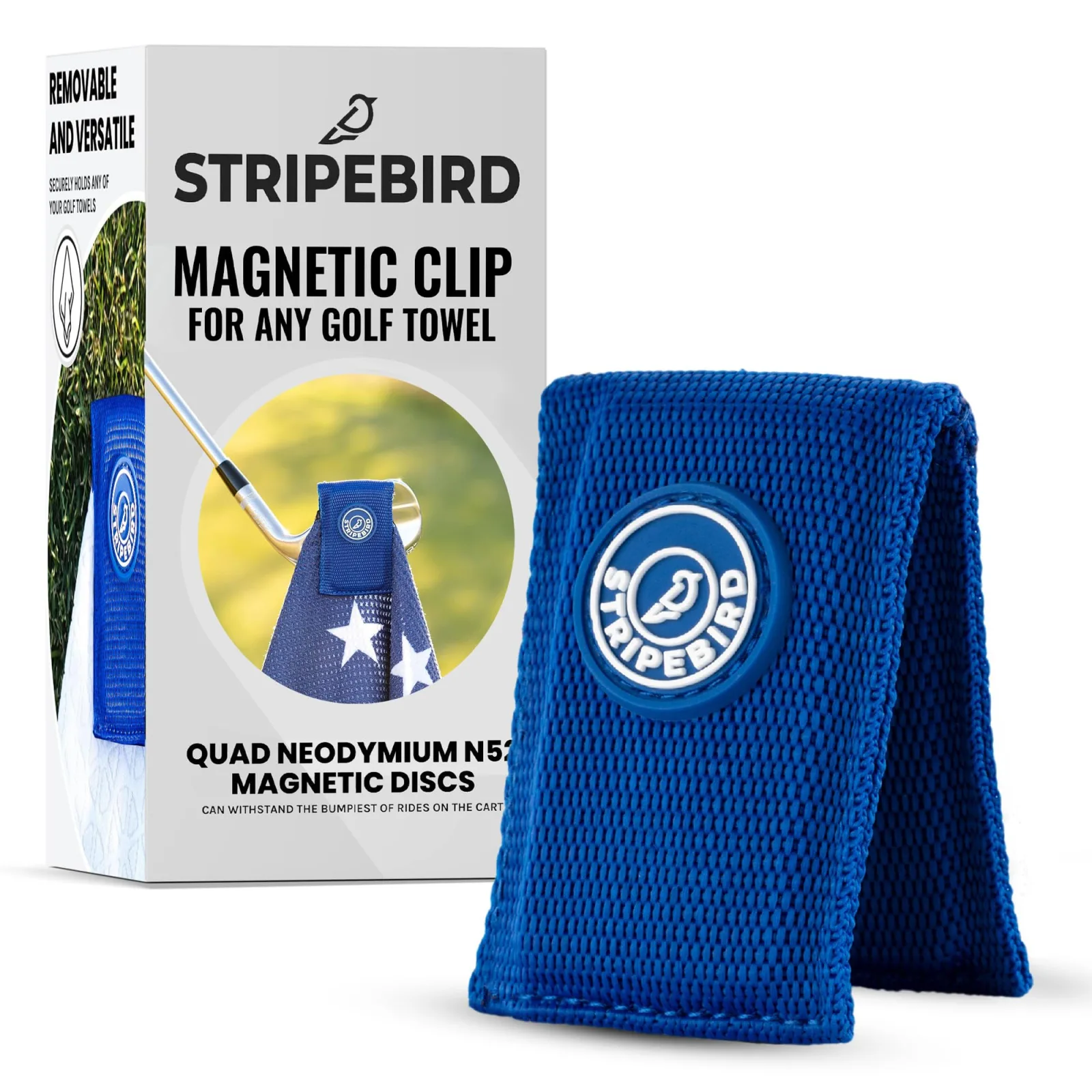 Stripebird SB-60004 Magnetic Golf Towel Clip - Blue
