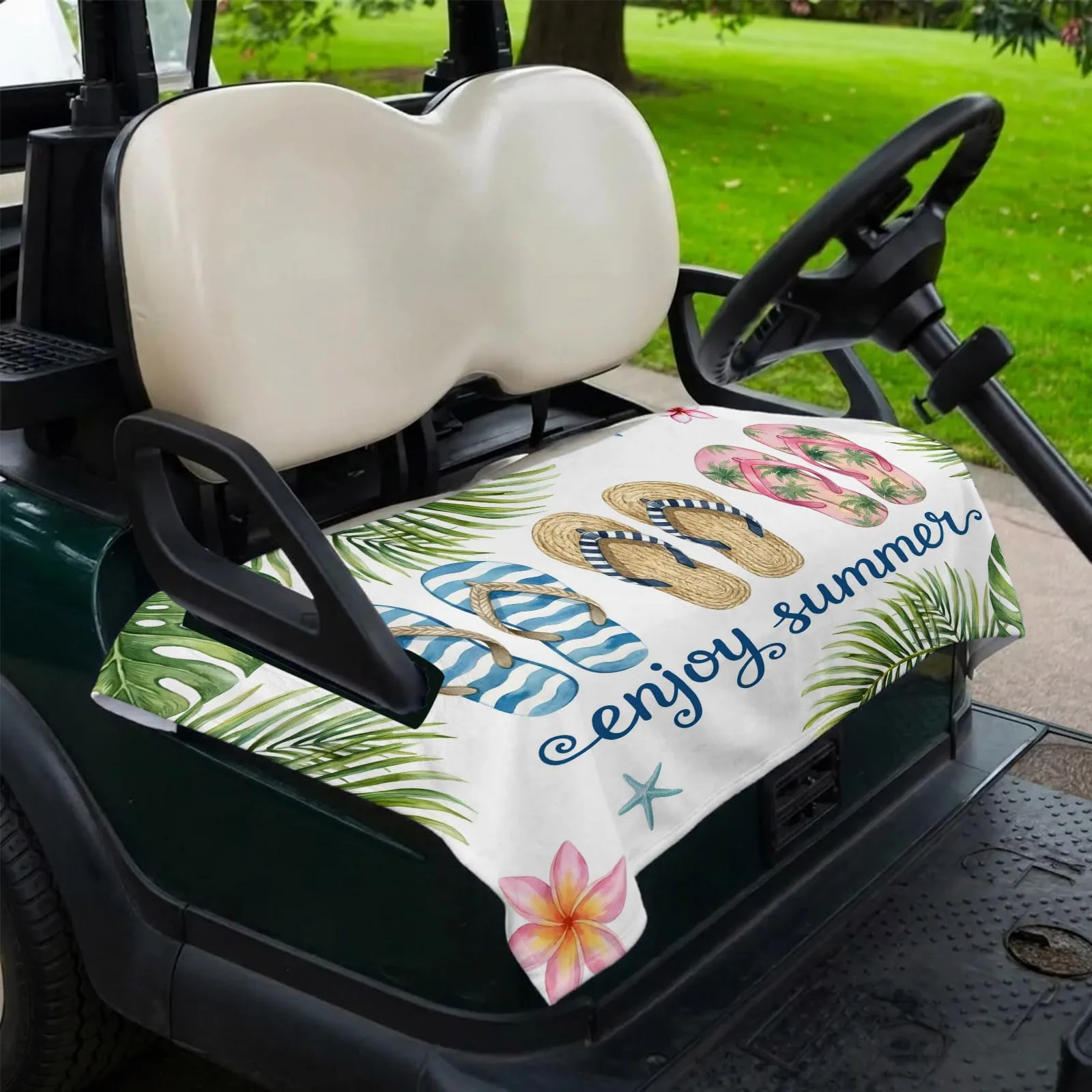 DecorLovee Golf Cart Seat Cover, 51 x 31 in Microfiber image 2