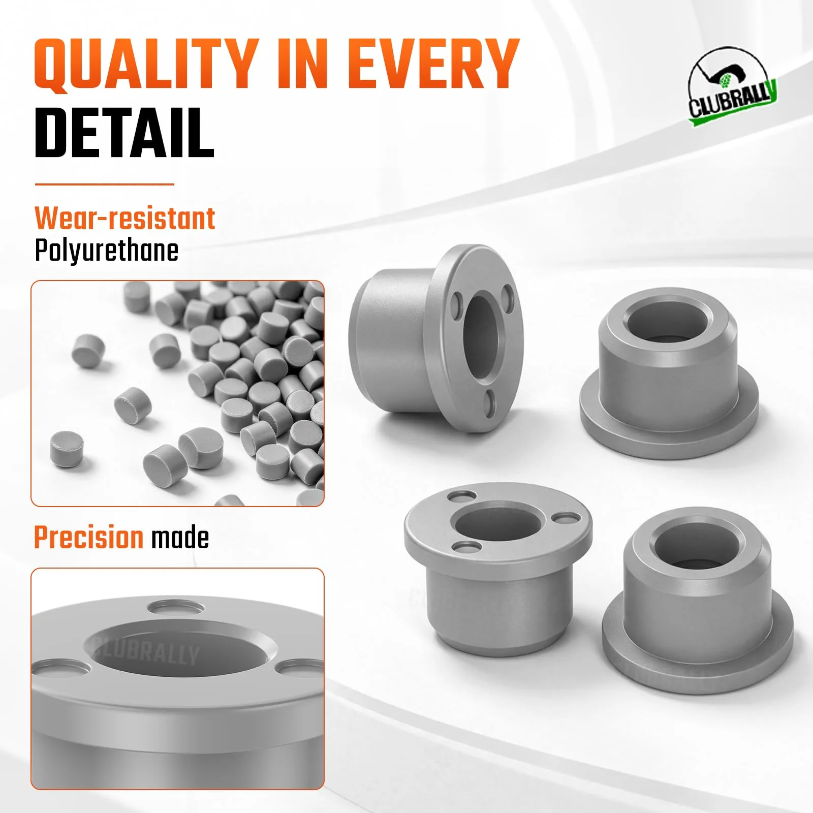 CLUBRALLY Club Car Front Bushing and Sleeve Kit image 2