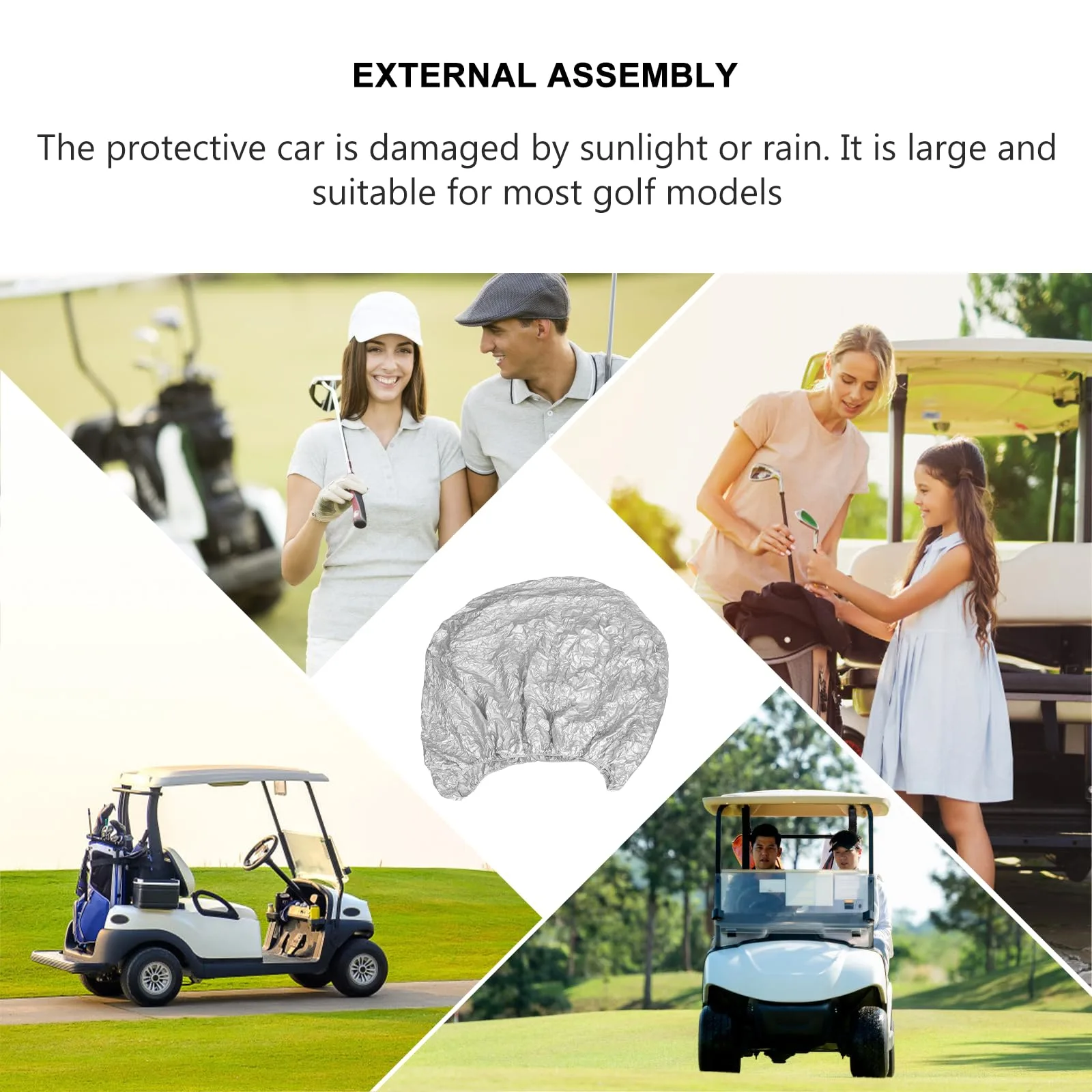 JOINPAYA Waterproof 4-Passenger Golf Cart Cover image 3