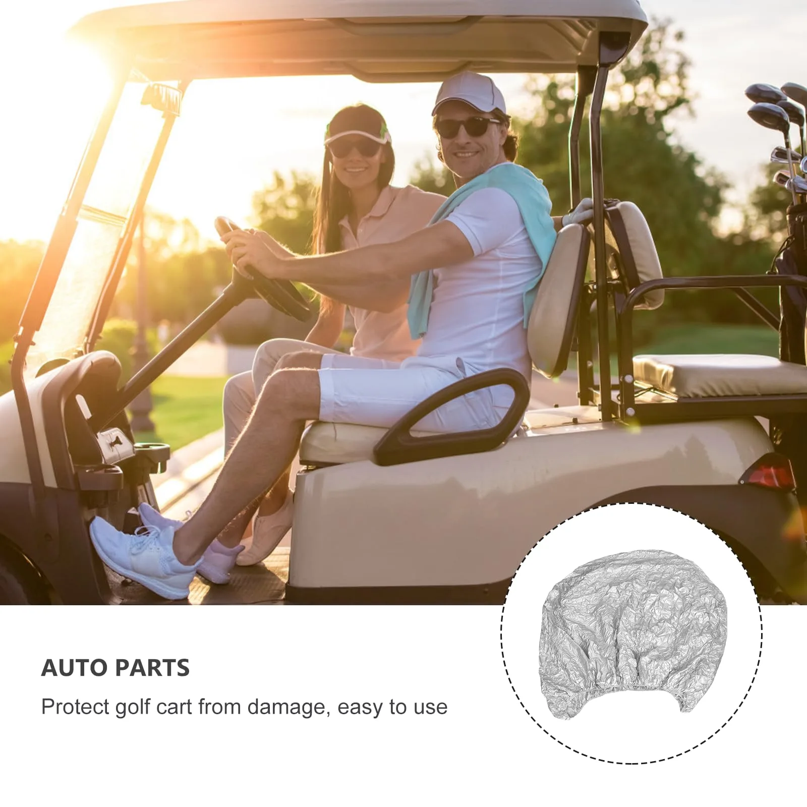 JOINPAYA Waterproof 4-Passenger Golf Cart Cover image 4