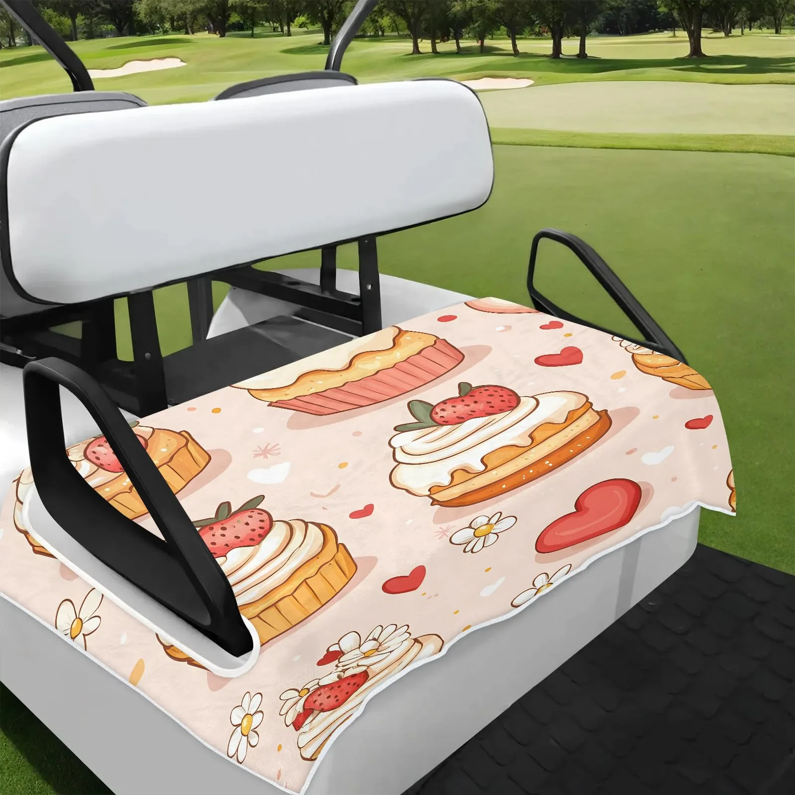Tiveruda Golf Cart Seat Cover for Double Seats