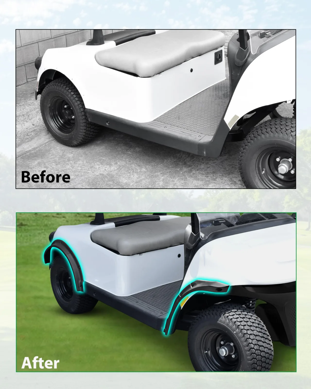 SLORIMOD Fender Flares for 2025 E-Z-GO RXV Valor image 2