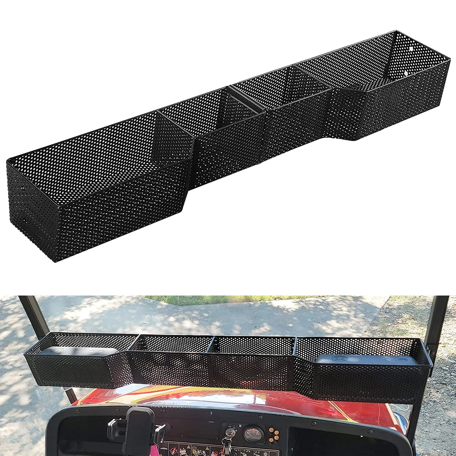 iLSKW Golf Cart Front Inner Basket Storage Tray