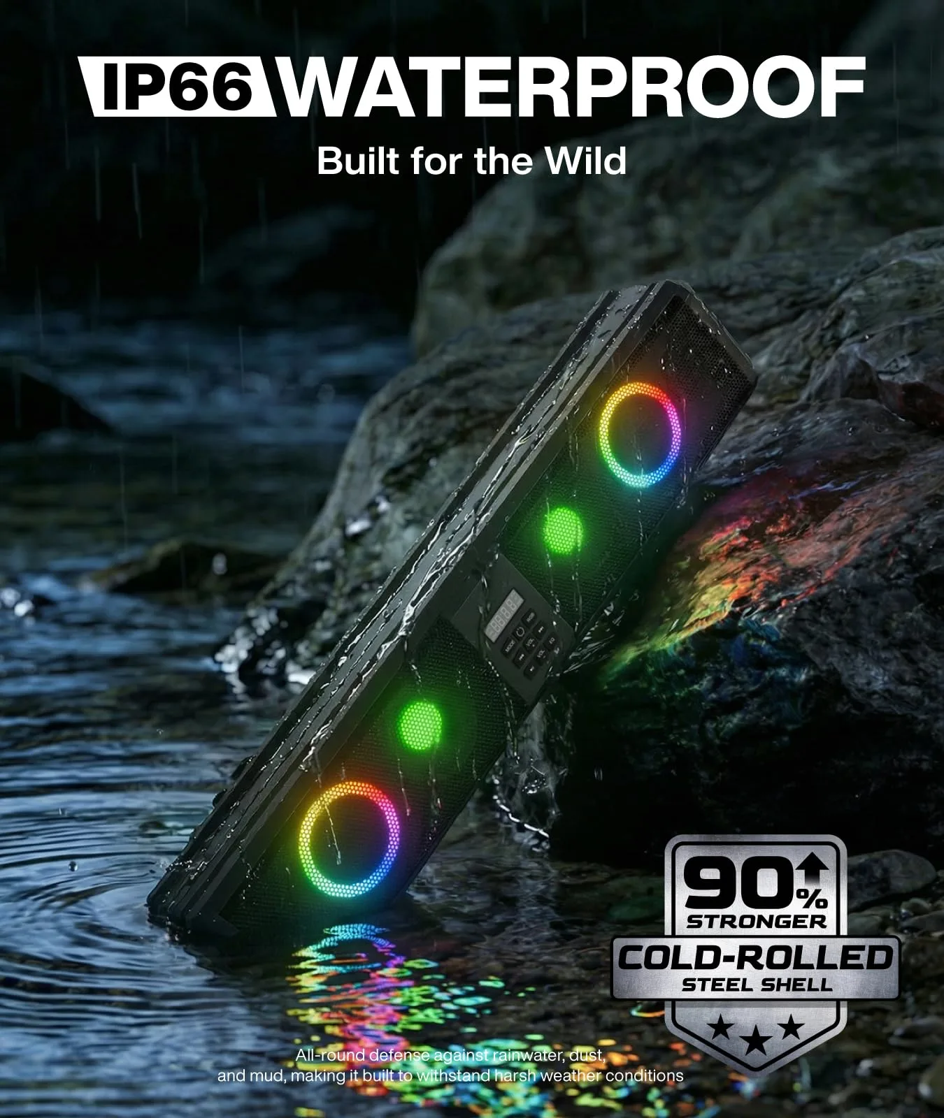 OMEIPMEO 26-Inch Golf Cart Sound Bar with RGB Bluetooth image 3