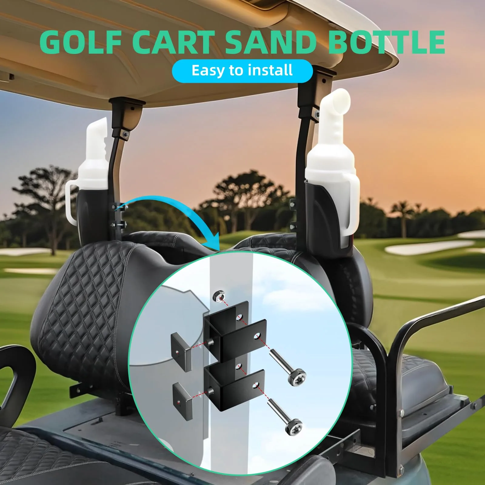 DIYOLFALL Golf Cart Sand Bottle Set for Club Car, E-Z-GO & Yamaha image 2