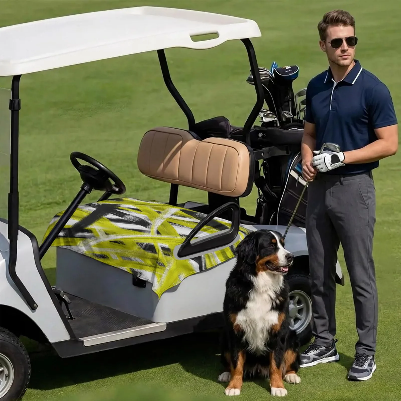 DecorLovee Golf Cart Seat Cover, 51 x 31 in image 3
