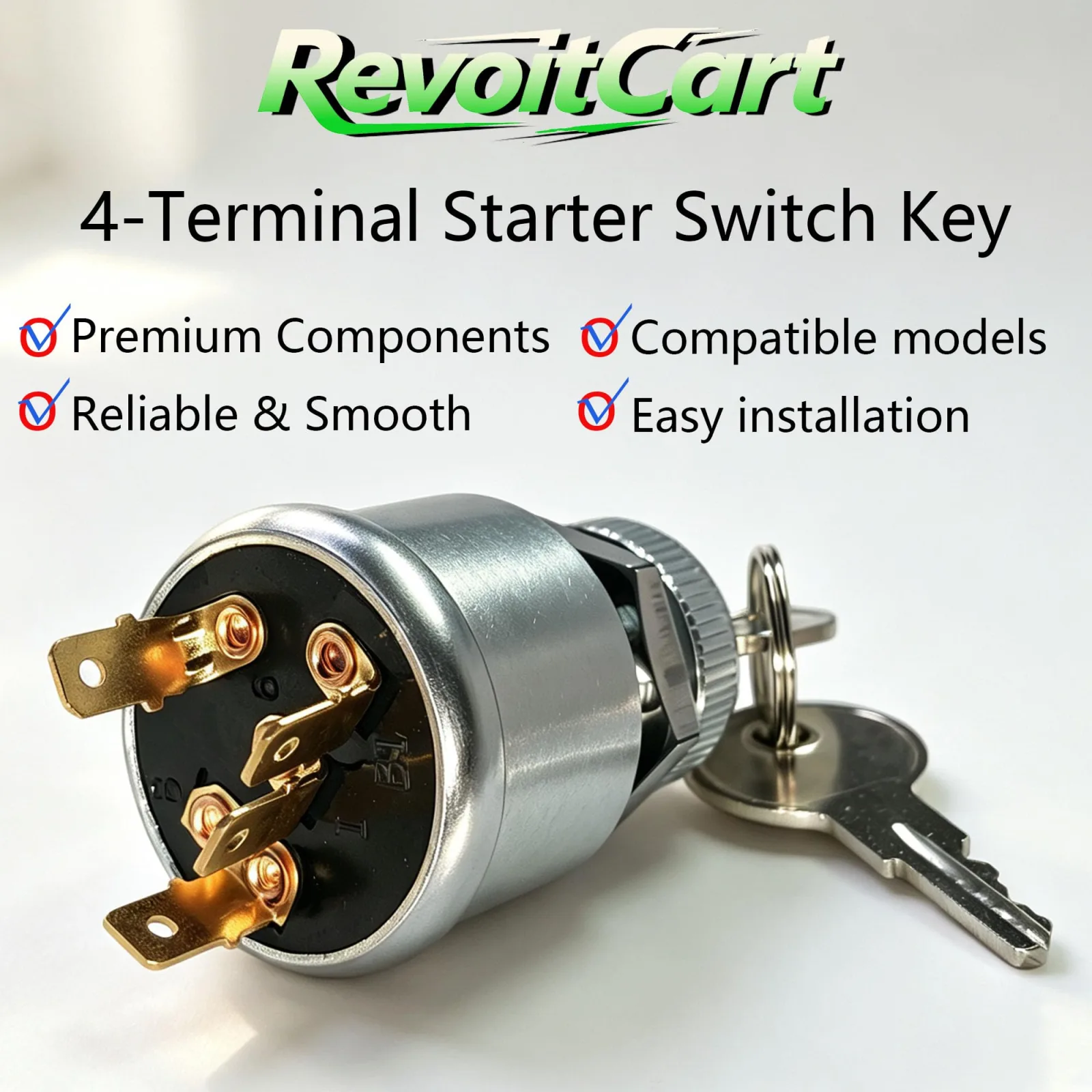 RevoitCart E-Z-GO Ignition Key Switch, 3-Way 4-Terminal image 4