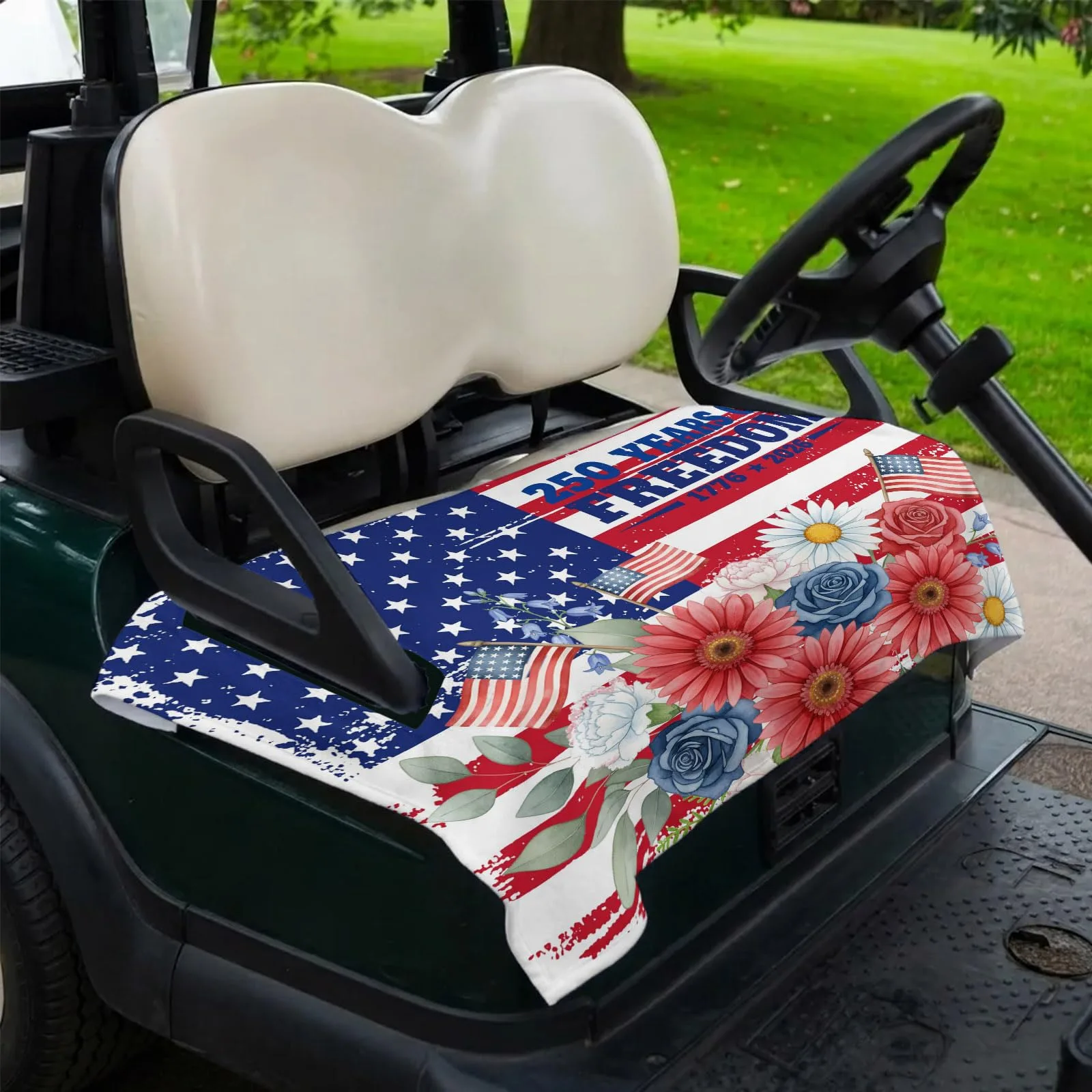 Trosturdspn Golf Cart Seat Towel Blanket, 51 x 31 in