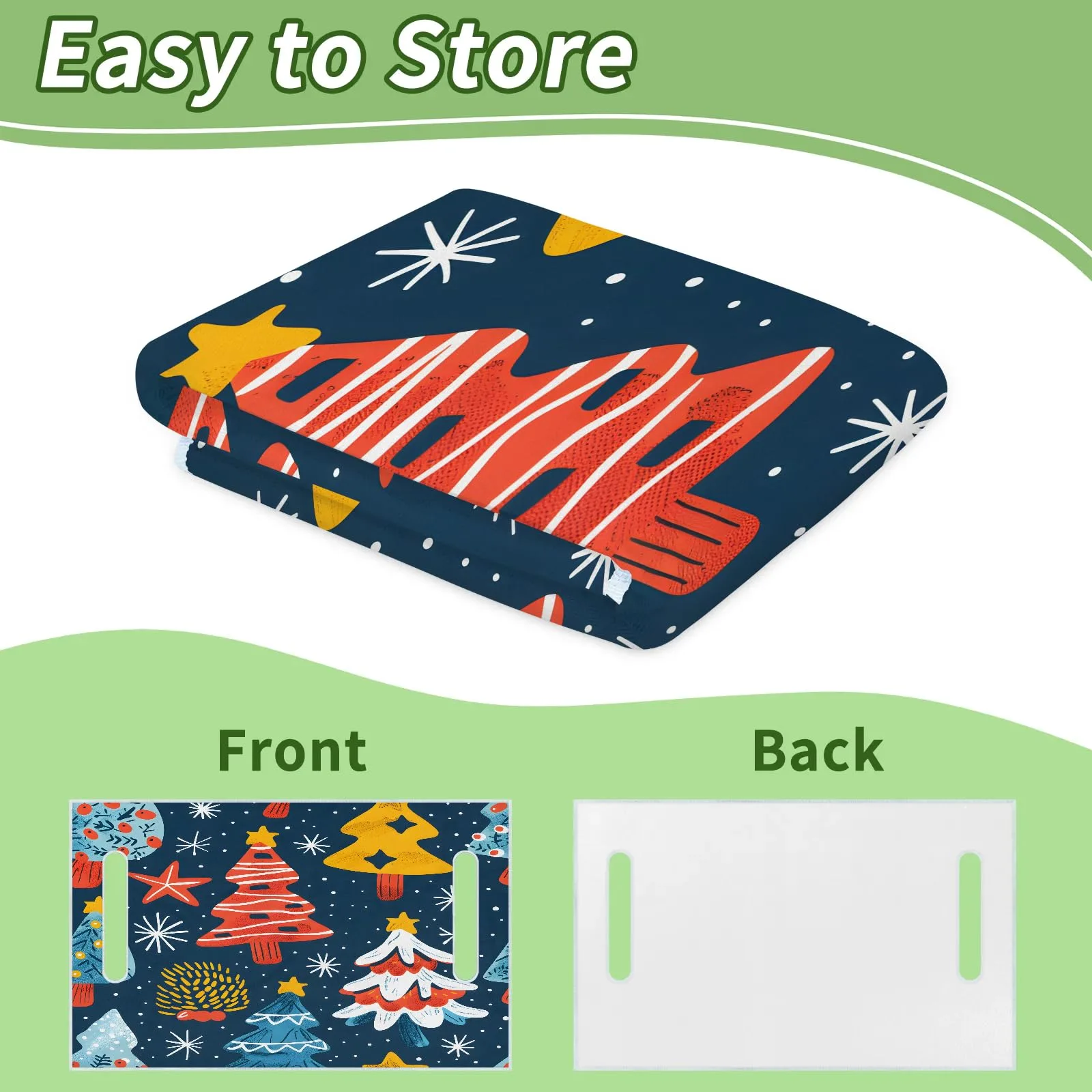 Tiveruda Snowflake Golf Cart Seat Cover Blanket 51 x 31" image 4