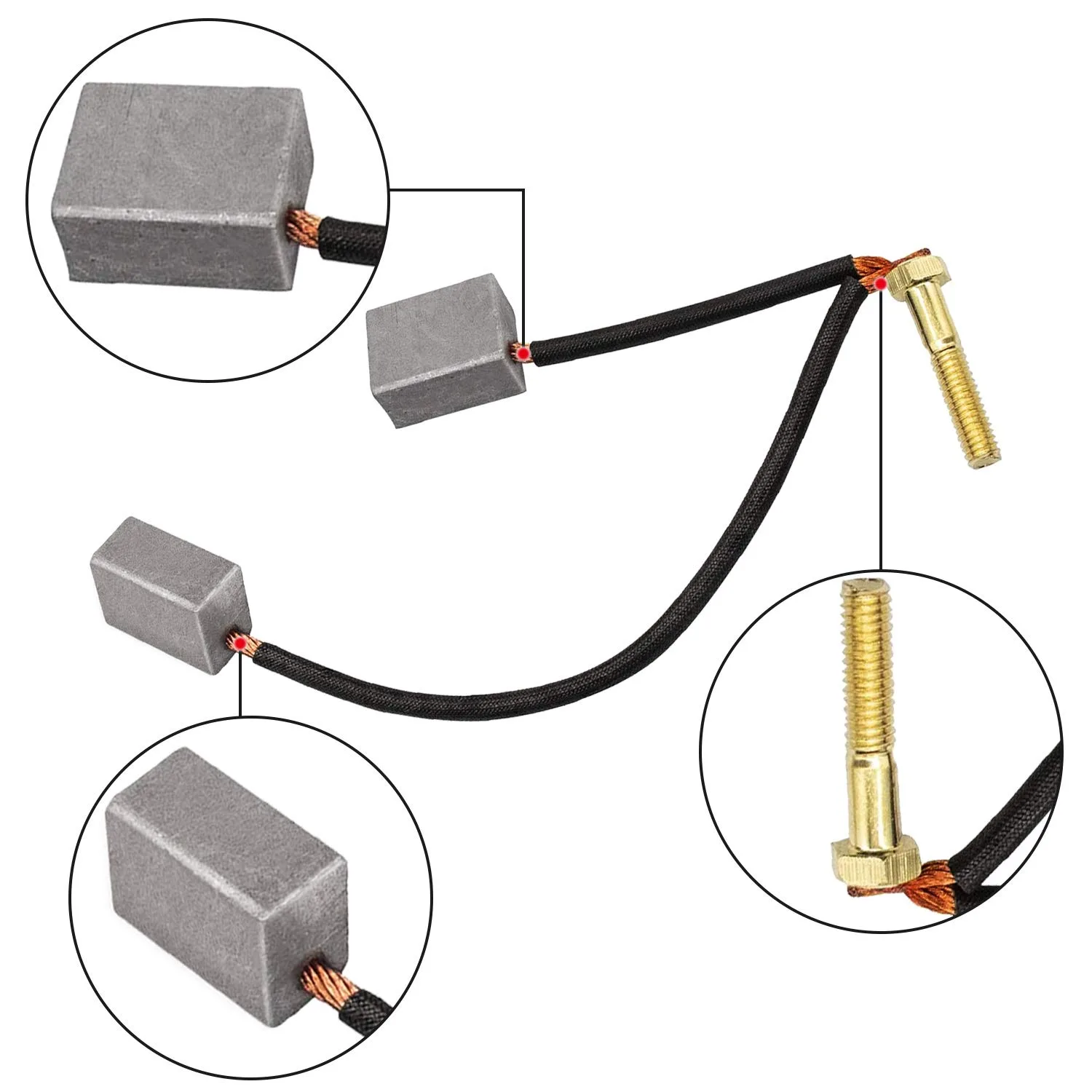LEAPGOMAX ADC Motor Brush Kit for E-Z-GO TXT 1997-2009 image 3