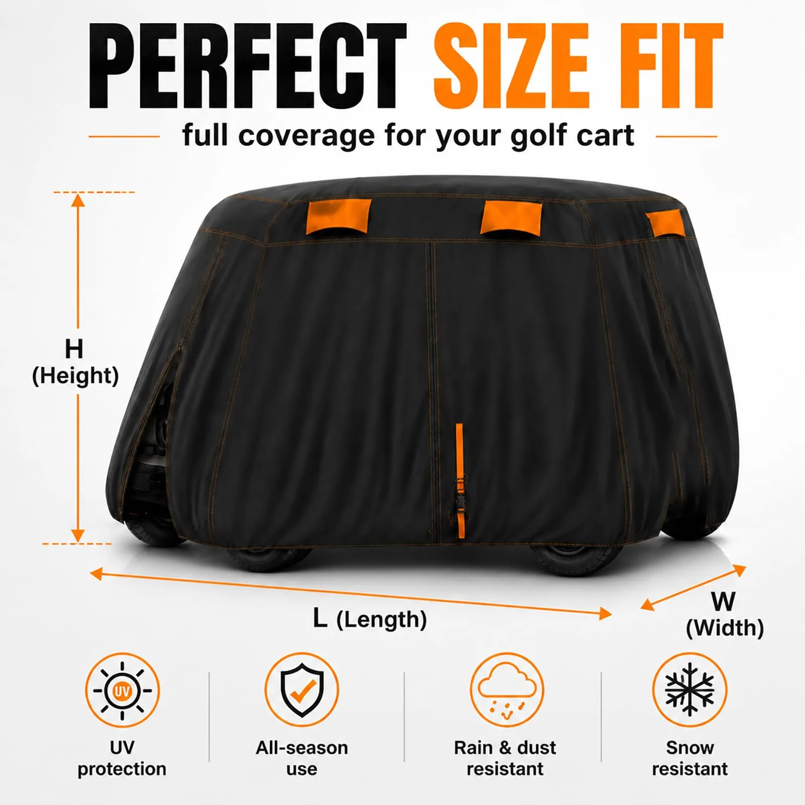 Generic Golf Cart Cover for ICON EV i40X 2019-2026 image 2