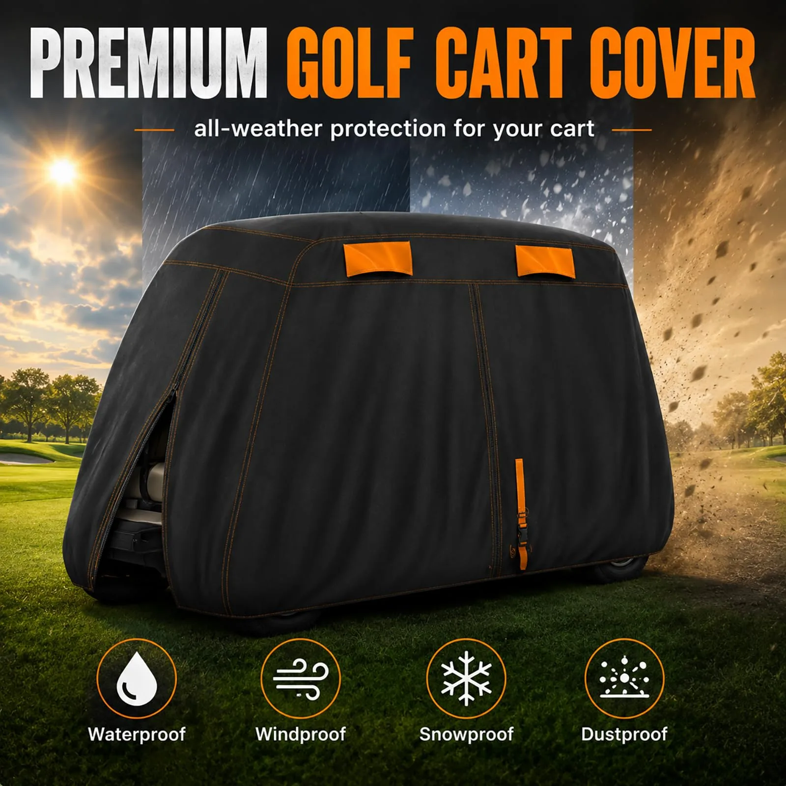 Generic Golf Cart Cover for ICON EV i40X 2019-2026 image 4